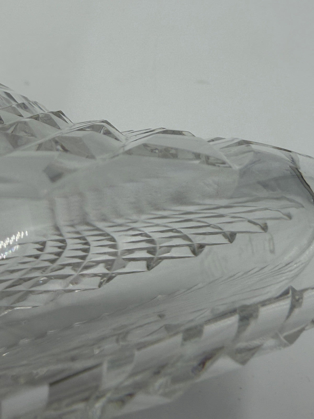 Waterford Crystal Alana Ship Decanter 10" Ireland Cut Glass Vintage W/stopper