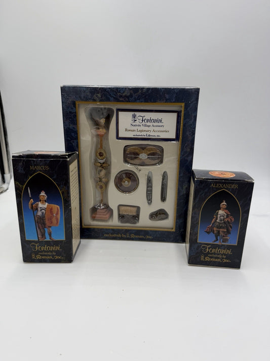 Fontanini Roman Legionary Accessories & Soldiers Marcus & Alexander Figurines