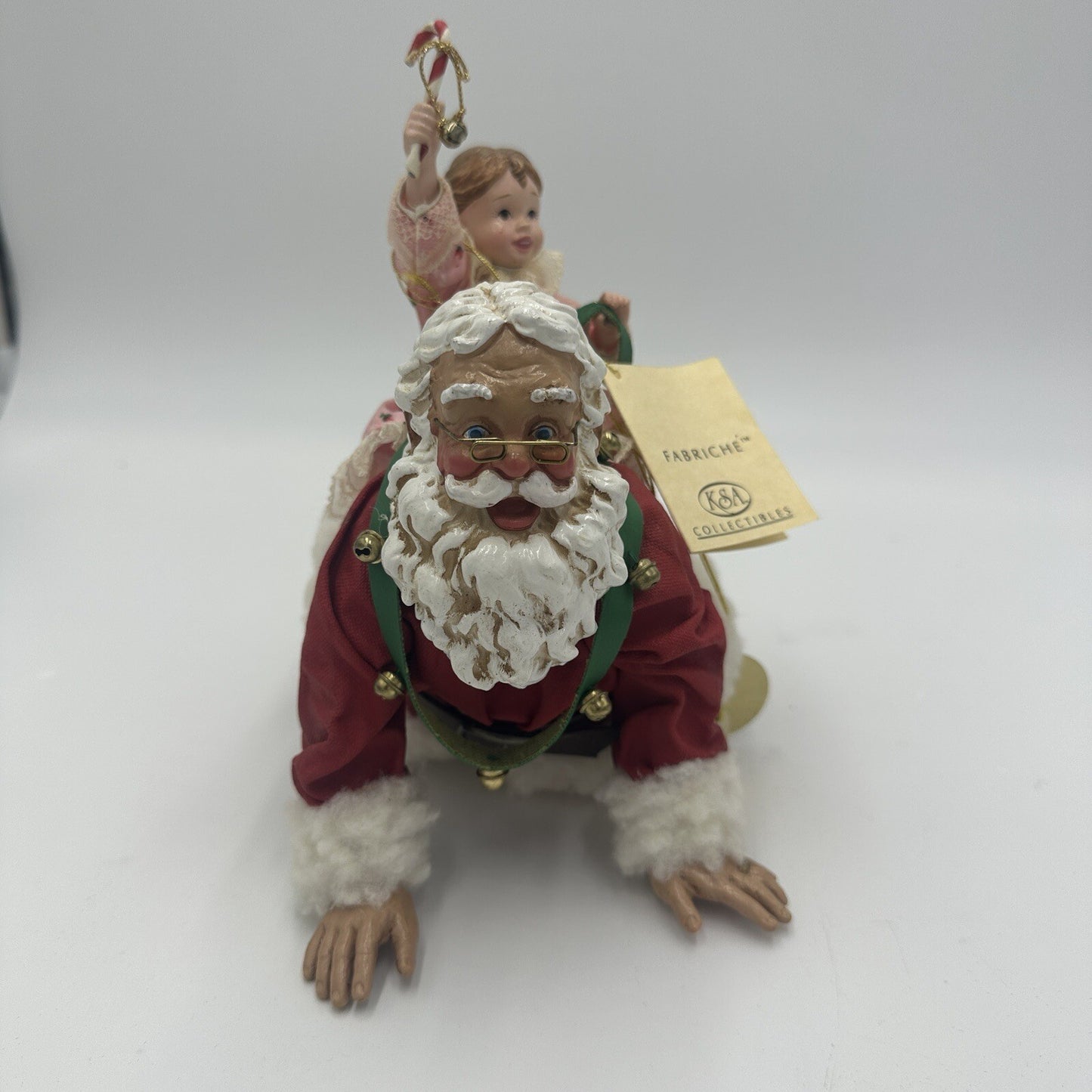 Kurt Adler Grandpa Santa Piggy Back Marjorie Rothberg Figurine Limited Edition