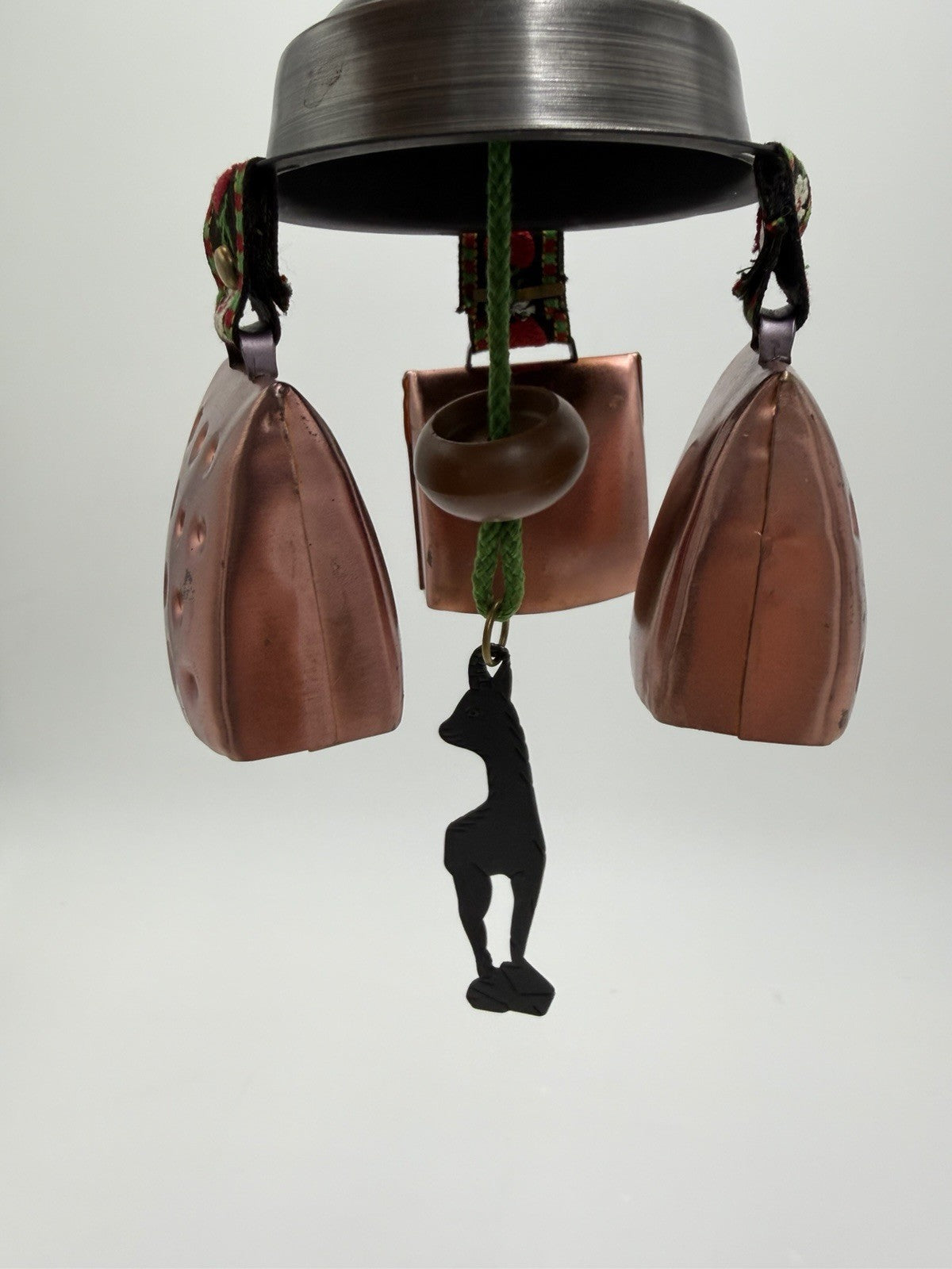 Vintage Alberto SA Mobaco Switzerland Cowbell Chimes Doorbell 9” Goat