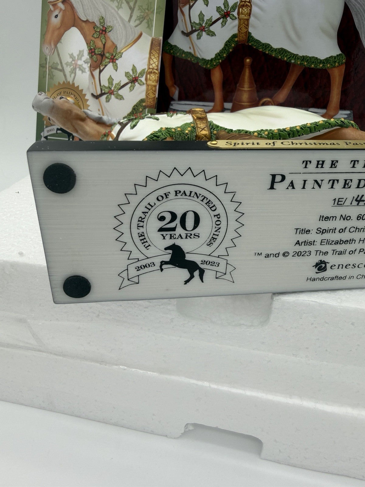 The Trail of painted Ponies Spirit Of Christmas  past Horse Figurine 2023 Box