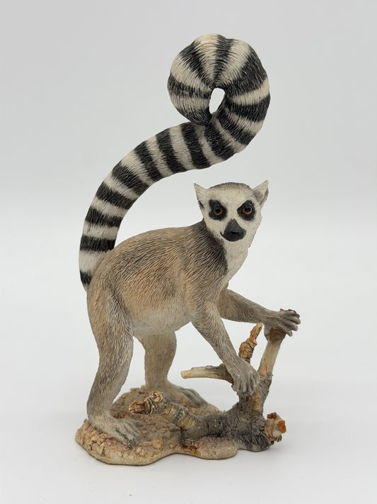 Country Artists England Painted Vtg 5”HWorld Ringtail Lemur Solitary Figurine