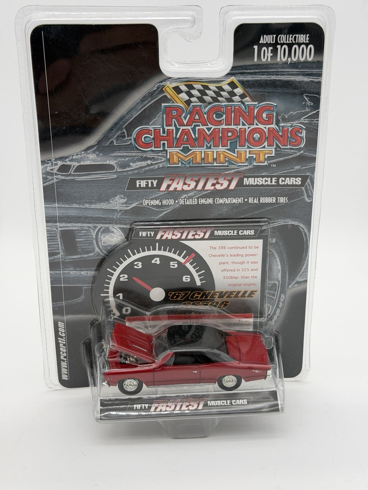 Racing Champions Fifty Fastest Muscle Cars '67 Chevelle SS 396 Red Car Sealed