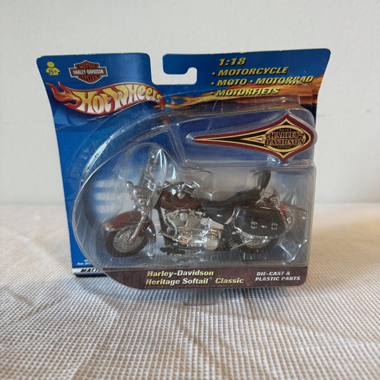 Hot Wheels 1:18 Die-Cast Harley-Davidson Heritage Softail Classic 2000 Mattel