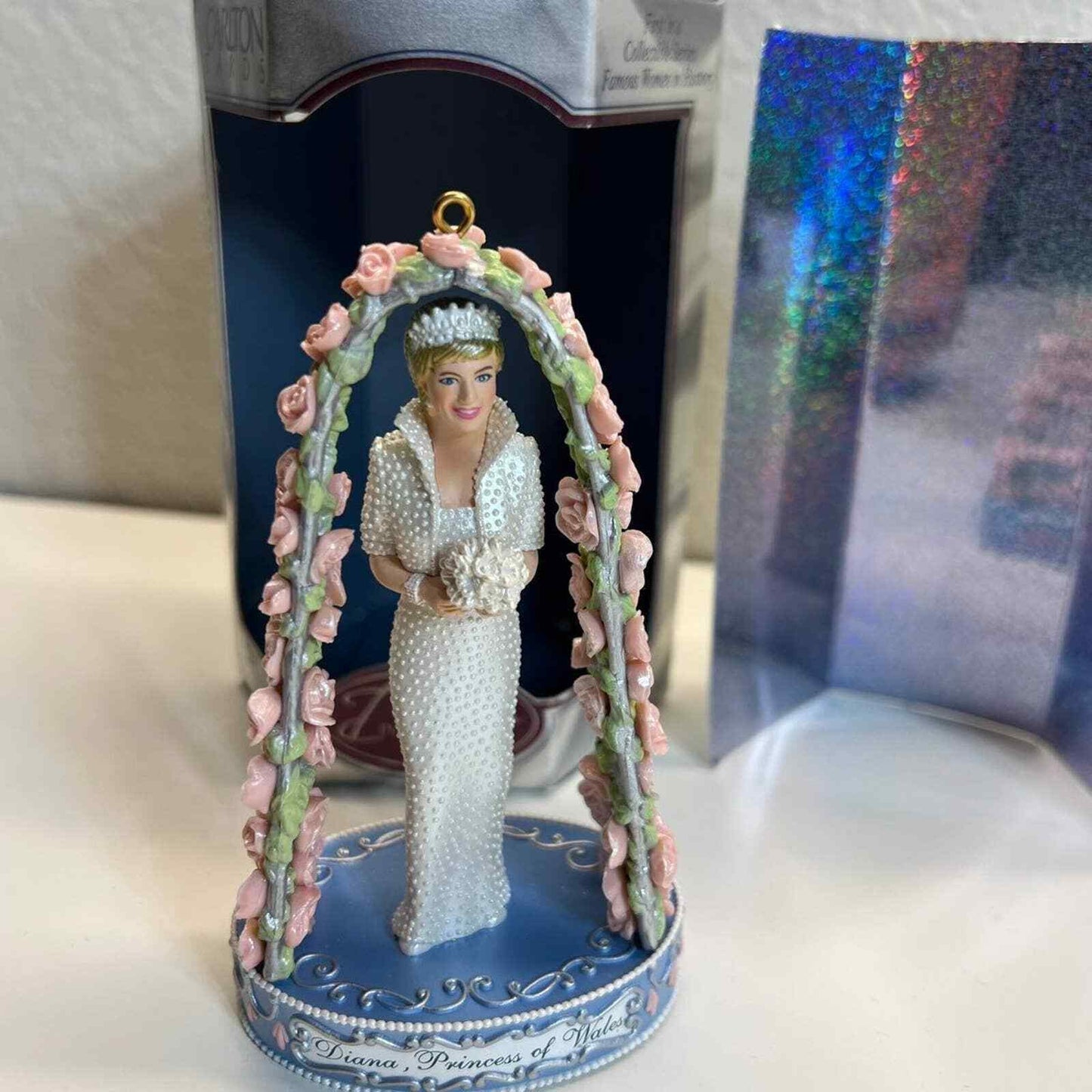 Carlton Cards Diana Ornament 10th Anniversary Princess Of Wales Heirloom 4.5in H