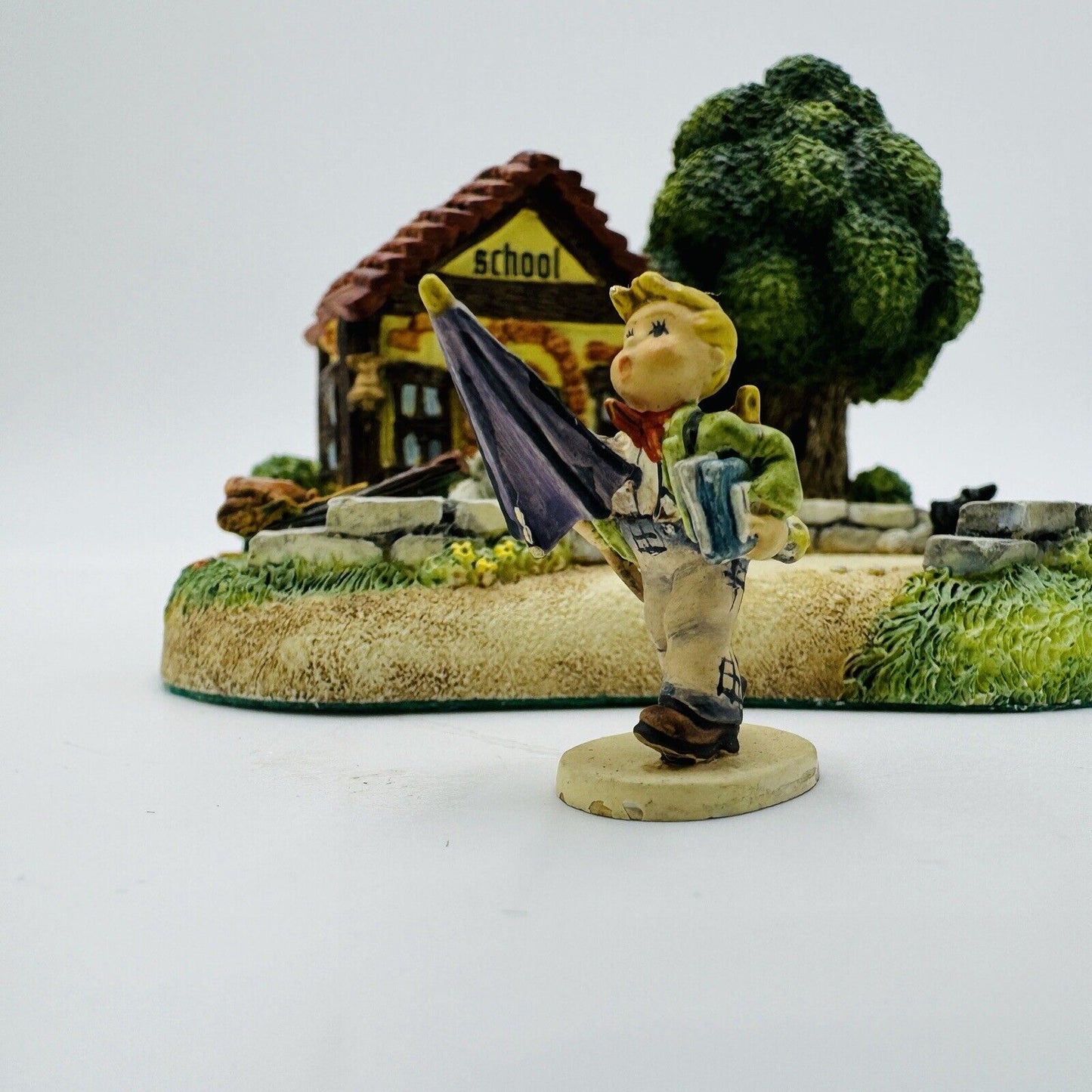 The Danbury Mint Is It Raining? School Hummel Miniature GOEBEL Set 1in Figurine