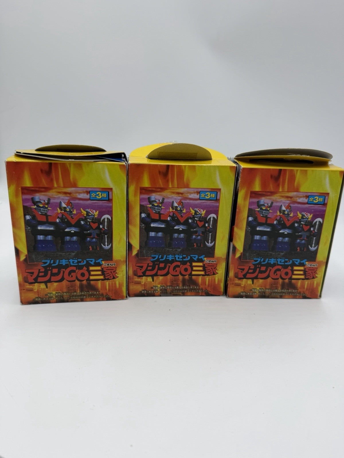 Banpresto Mazinger Z Tin Wind-up 3 Figure Set MazinGO Great Grendizer Japan Rare