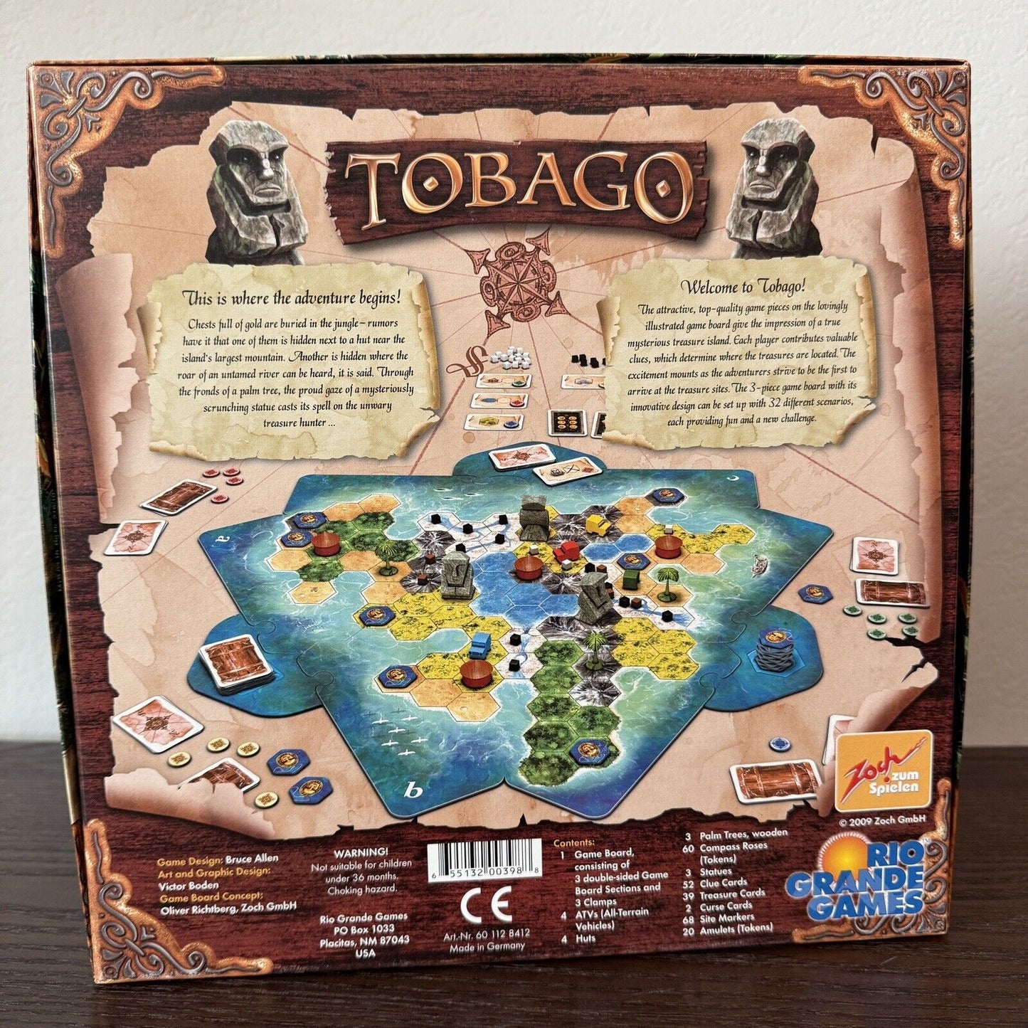 Tobago Board Game Rio Grande Games Zoch Zum Spielen 2009 Complete Rare