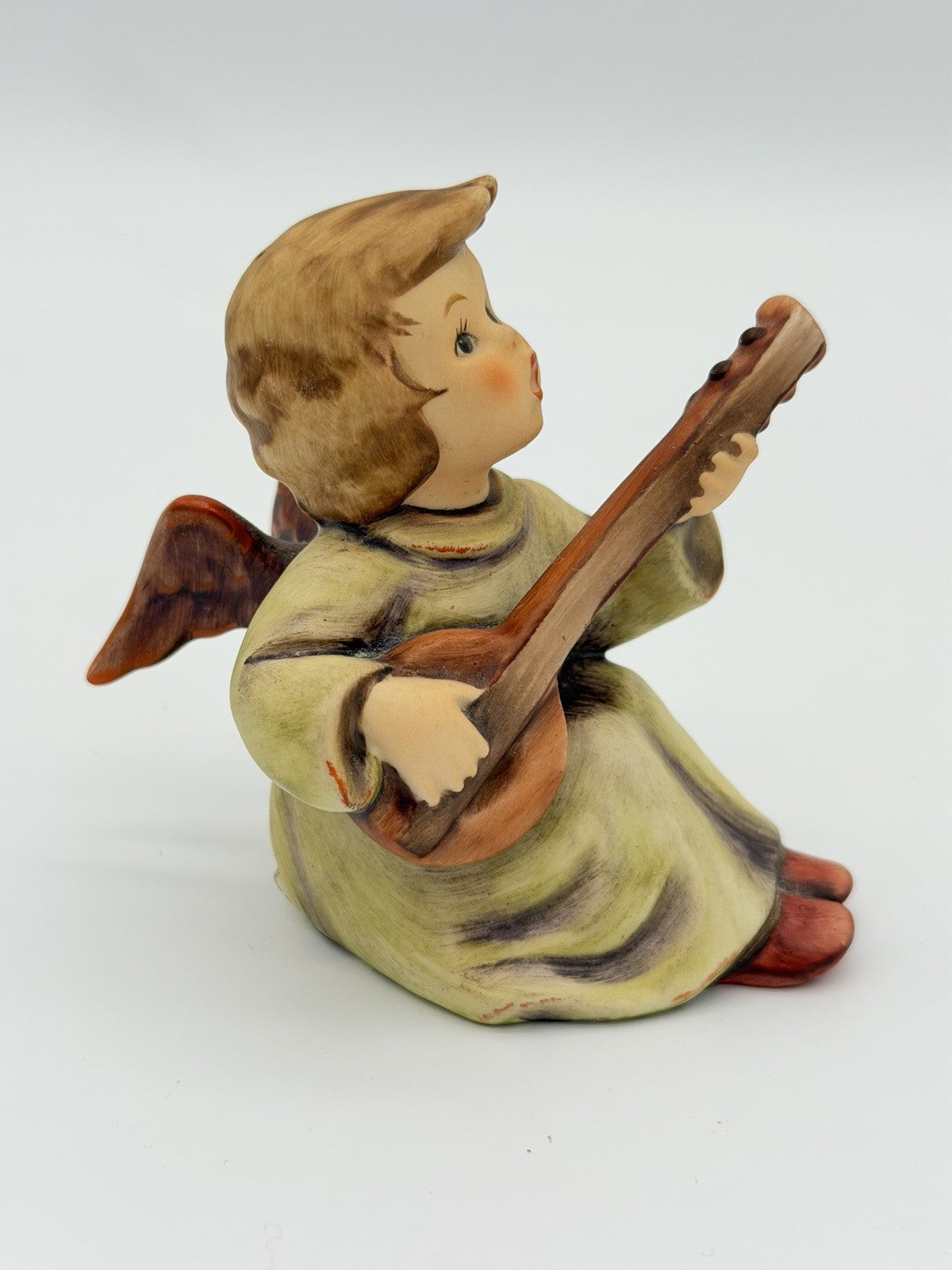 Hummel Goebel Germany Angel Cherub Sounds of the Mandolin Figurine 4”H