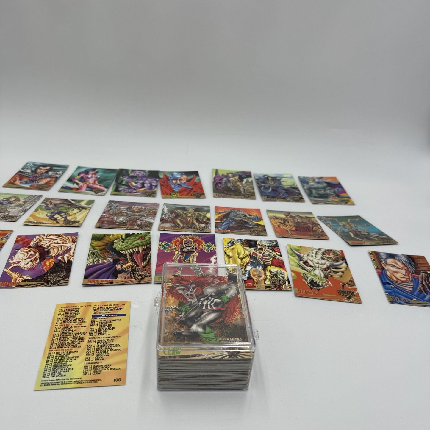 1995 Fleer Ultra SKELETON WARRIORS 100 Card Set Vintage Landmark Entertainment