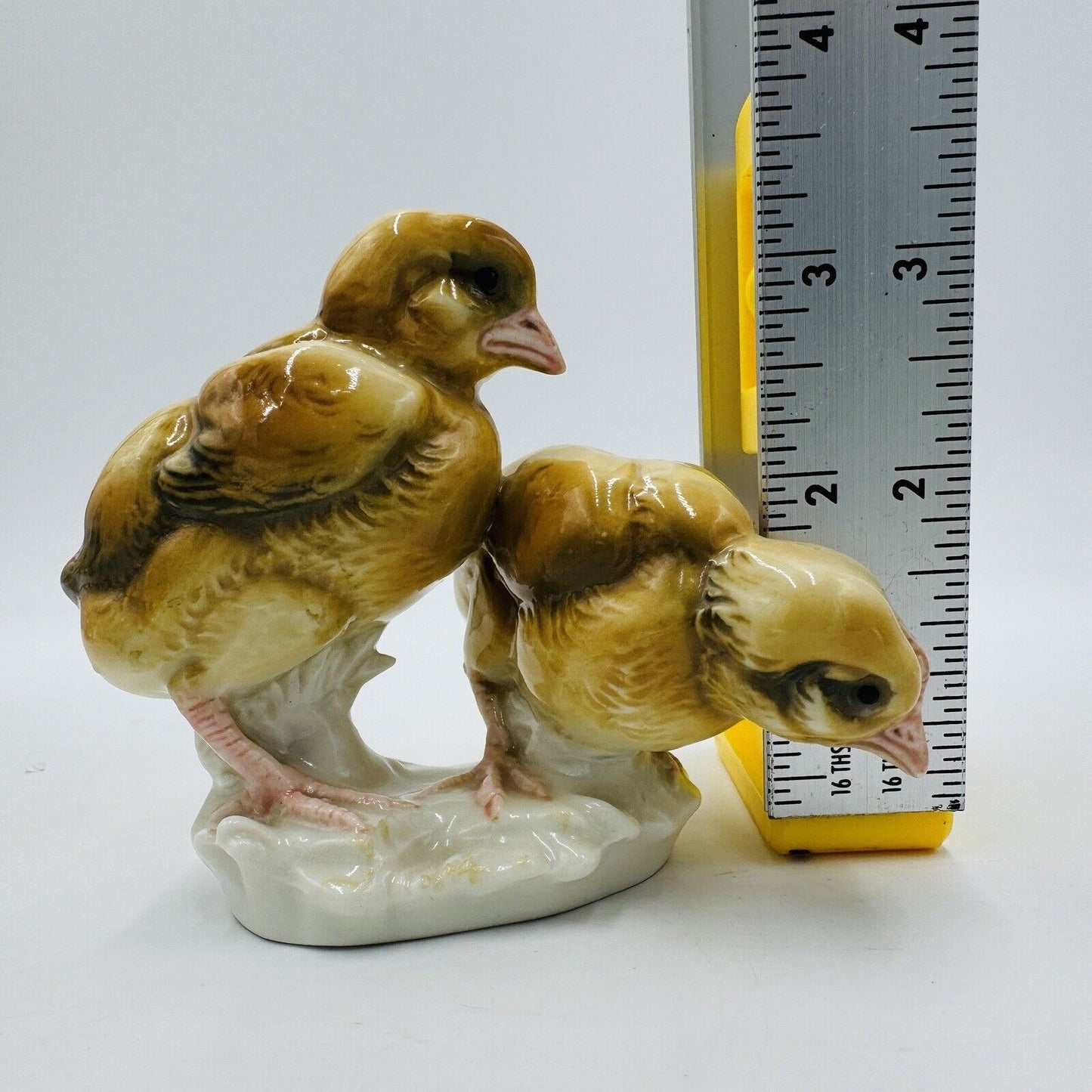 Antique Karl Ens Volkstedt Chicks Chicken Porcelain Figurine Germany Painted