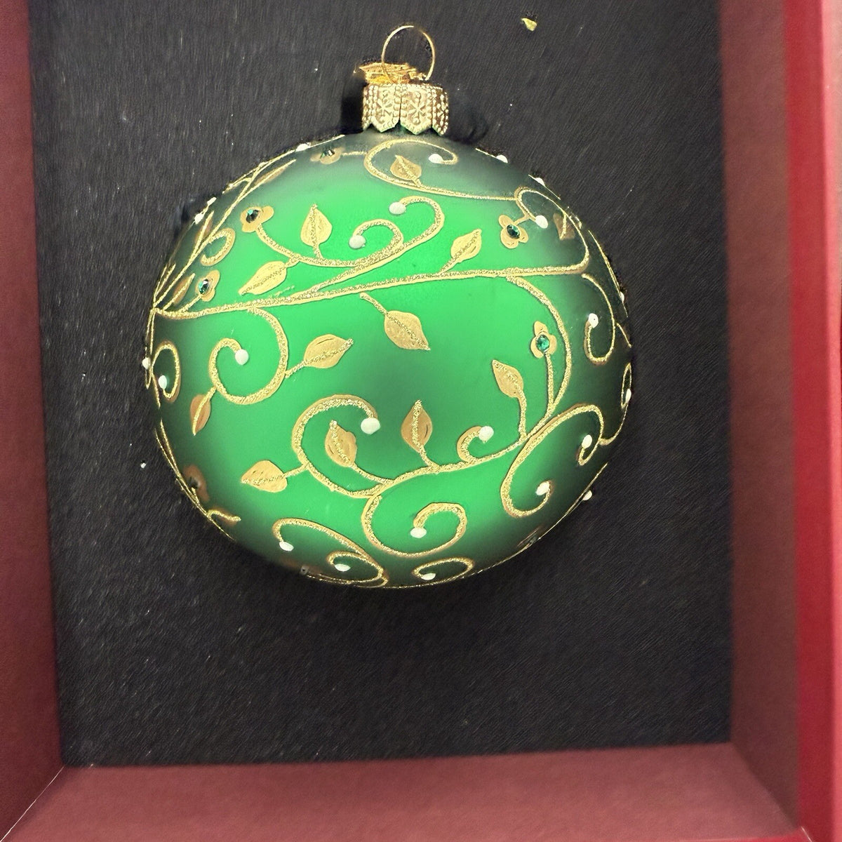 Reed & Barton Gold Trellis Ball 4” #C3413G Fine Handmade European Ornaments