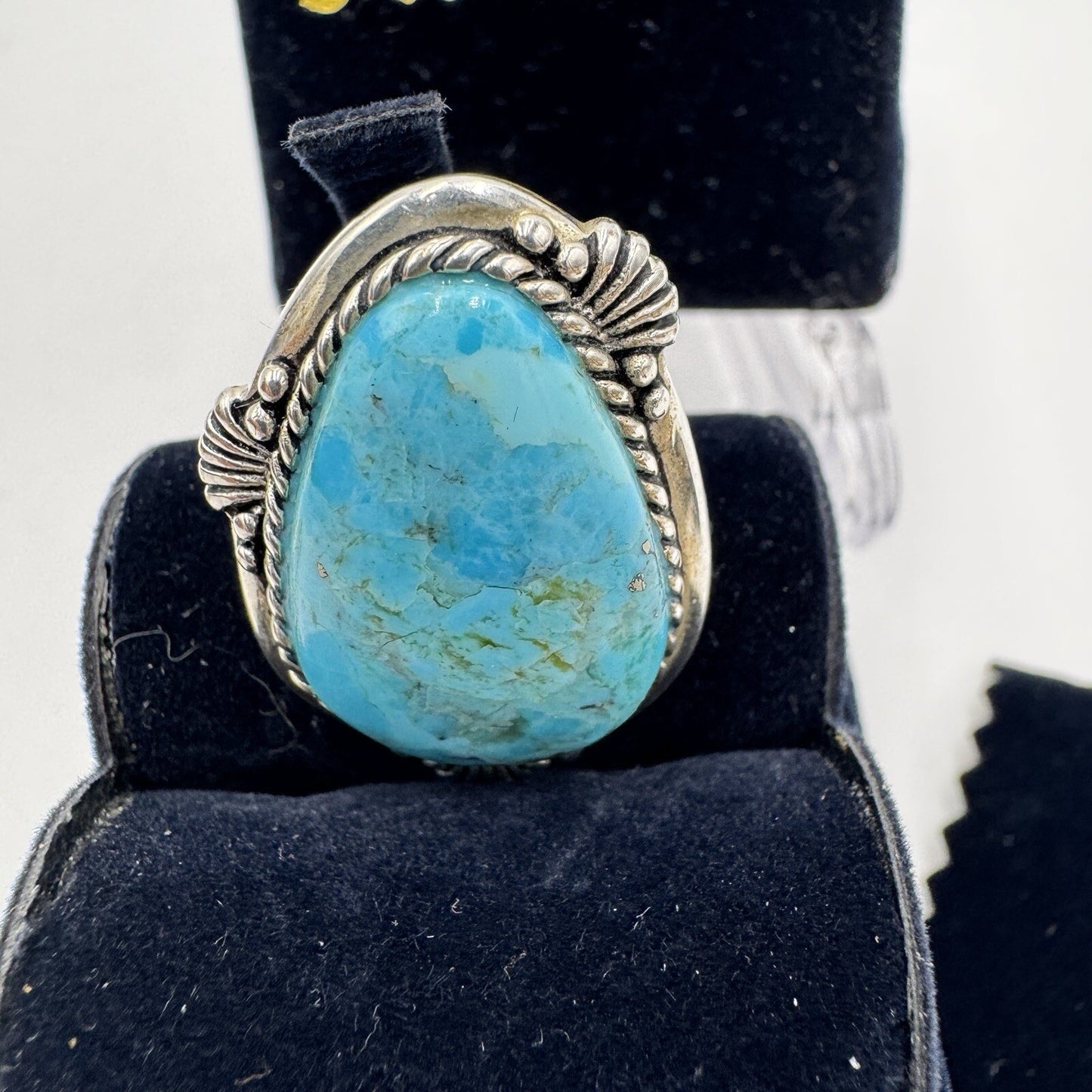 Stauer Sedona Turquoise Sterling Silver Women Ring Size 7 Arizona
