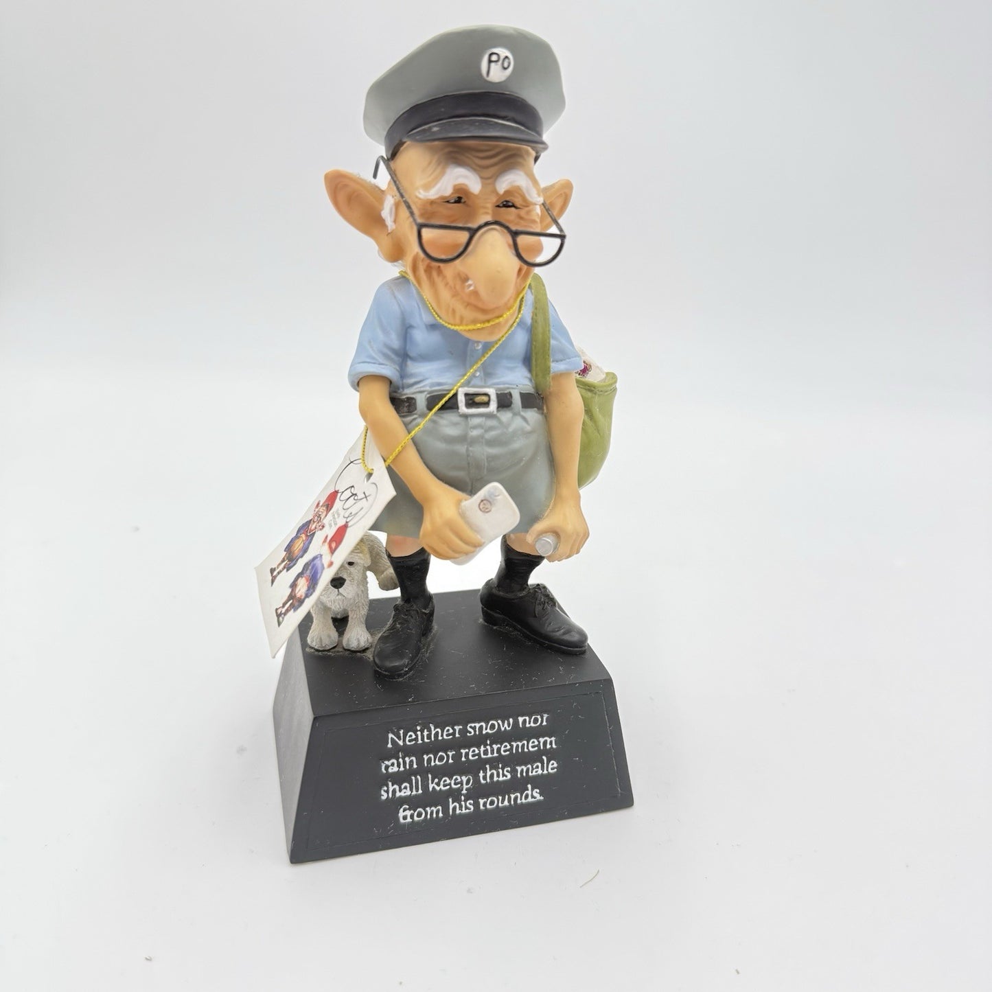 Westland Giftware Coots # 12611 Mailman Figurine Resin Painted 2005 Size 6”