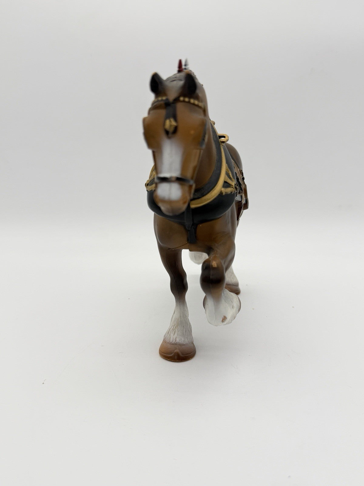 Vintage Anheuser Busch Budweiser clydesdale figurine 1960s Molded Plastic Horse