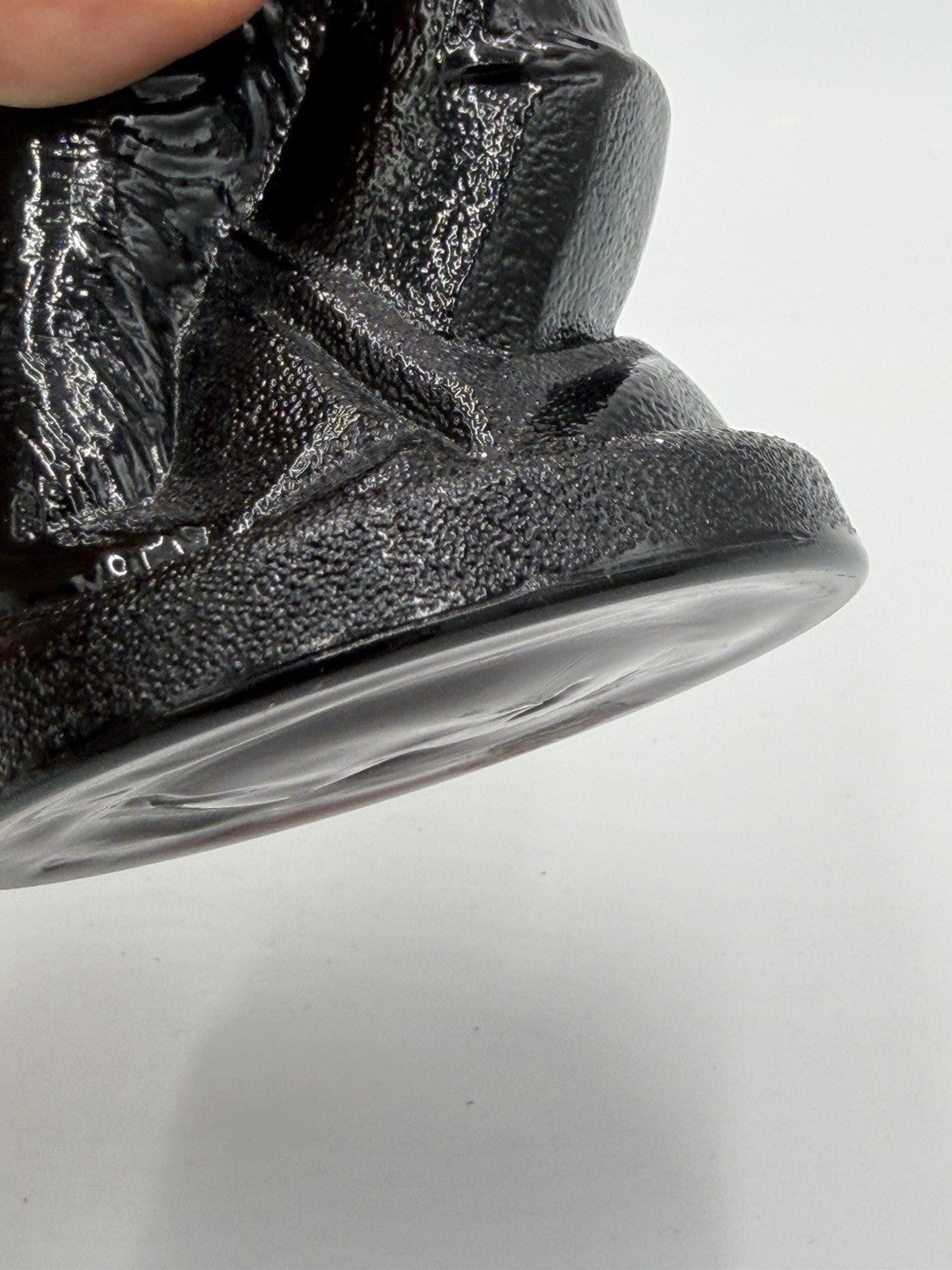 Vtg Summit Art Glass Company  Polar Bear Black Figurine 1972 Rare