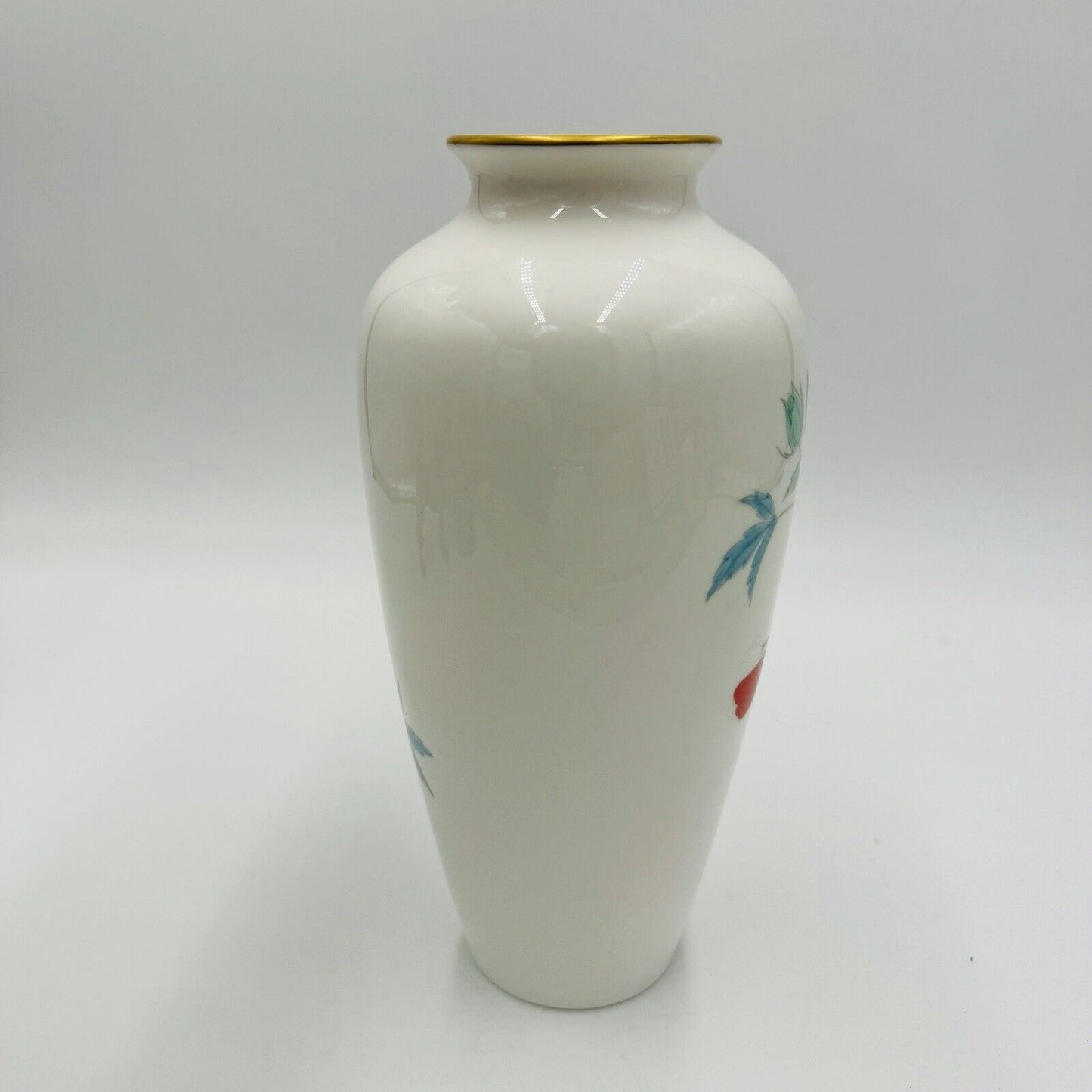 Noritake china Nippon toki kaisha vase with habiscus floral porcelain 8.5in