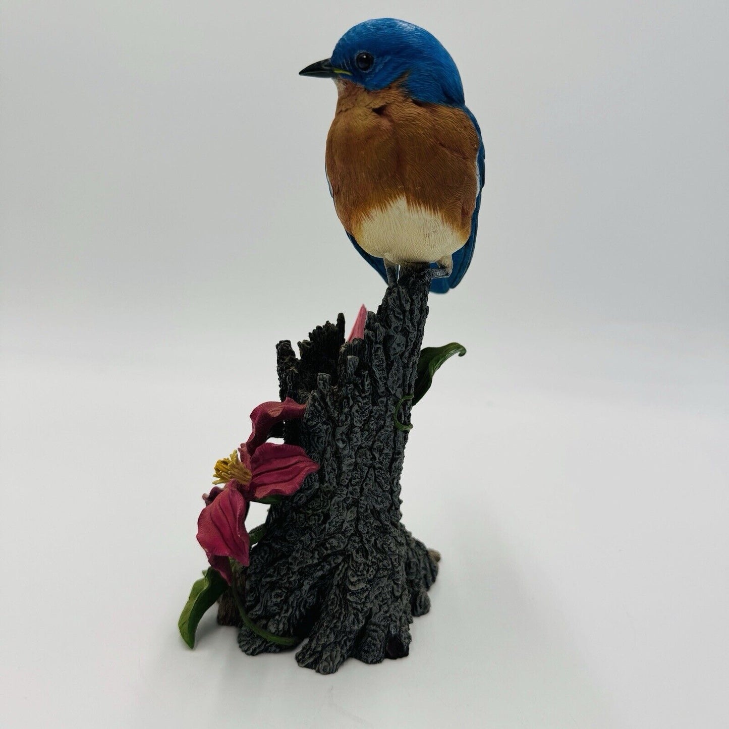 The Danbury Mint Collection Spring Welcome Bluebird Flowers Figurine Bob Guge