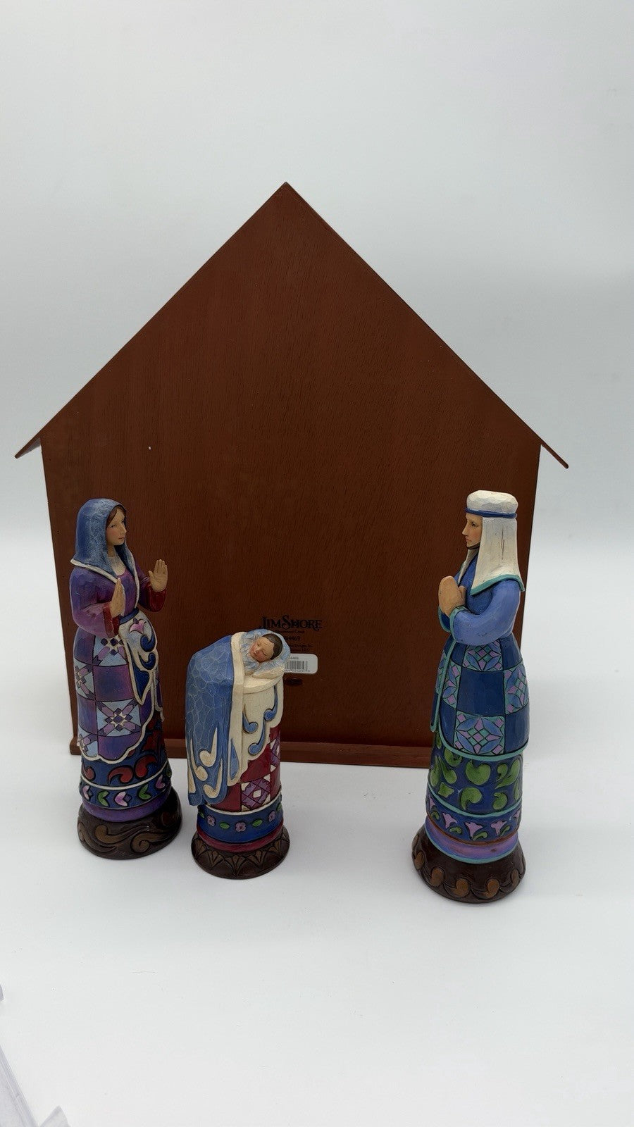 Jim Shore  Bethlehem's Miracle Heartwood Creek Nativity Figurines w Creche