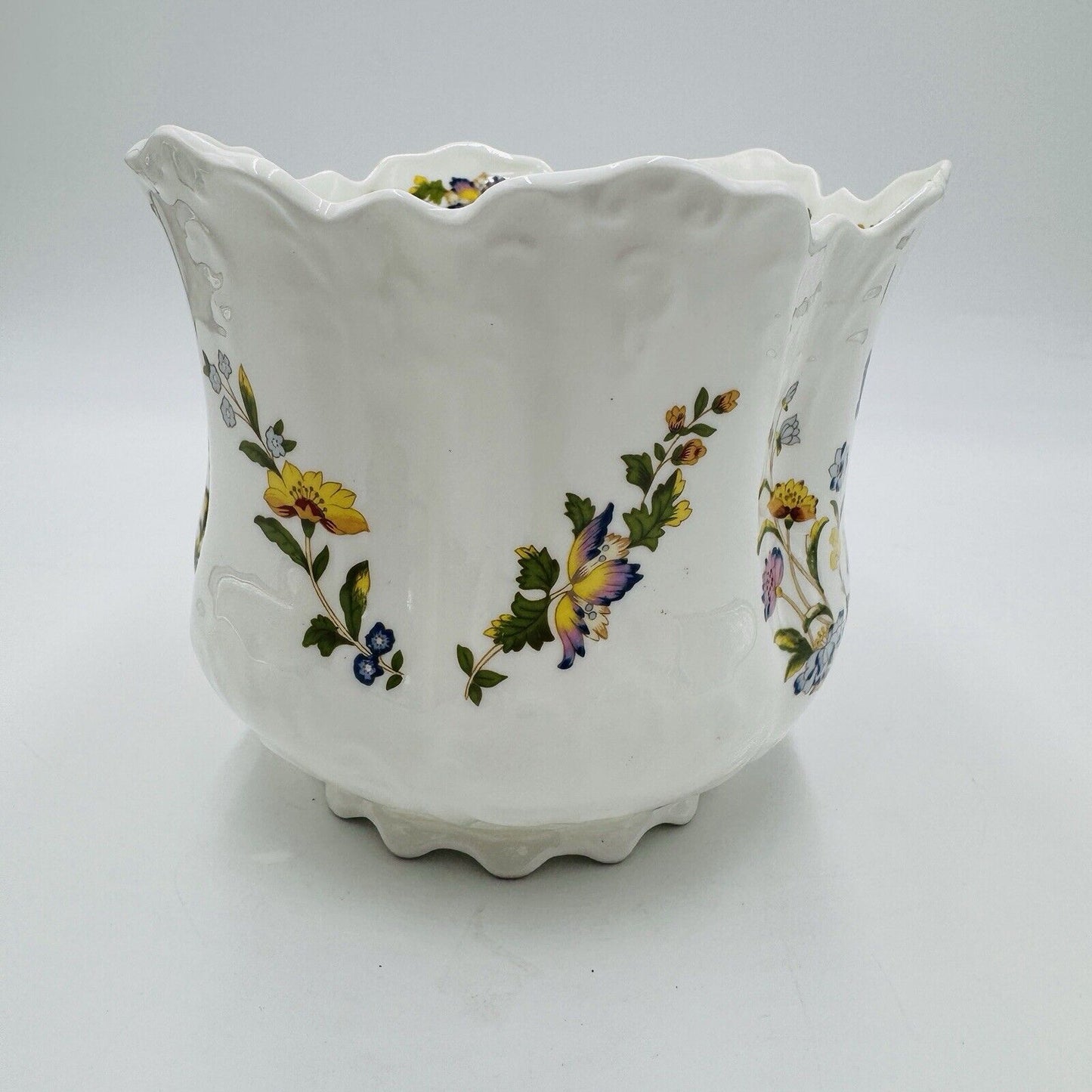 AYNSLEY Bone China Cottage Garden Planter Floral