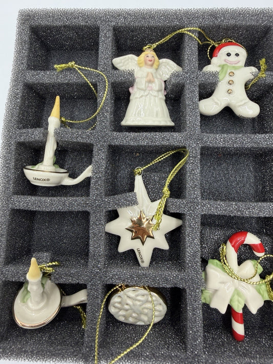 Lenox Winter Delights Miniature Ornaments 9 Ornaments Porcelain Christmas