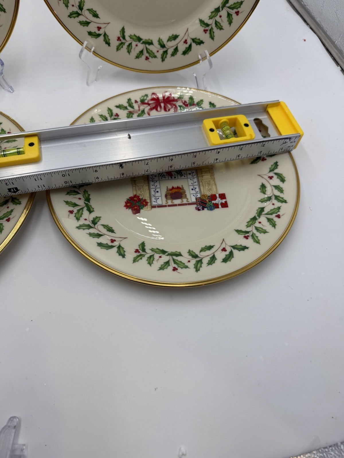 Lenox Porcelain USA  Annual Holiday Collector 11”plate 1991 1992 1993 1994 Set 4