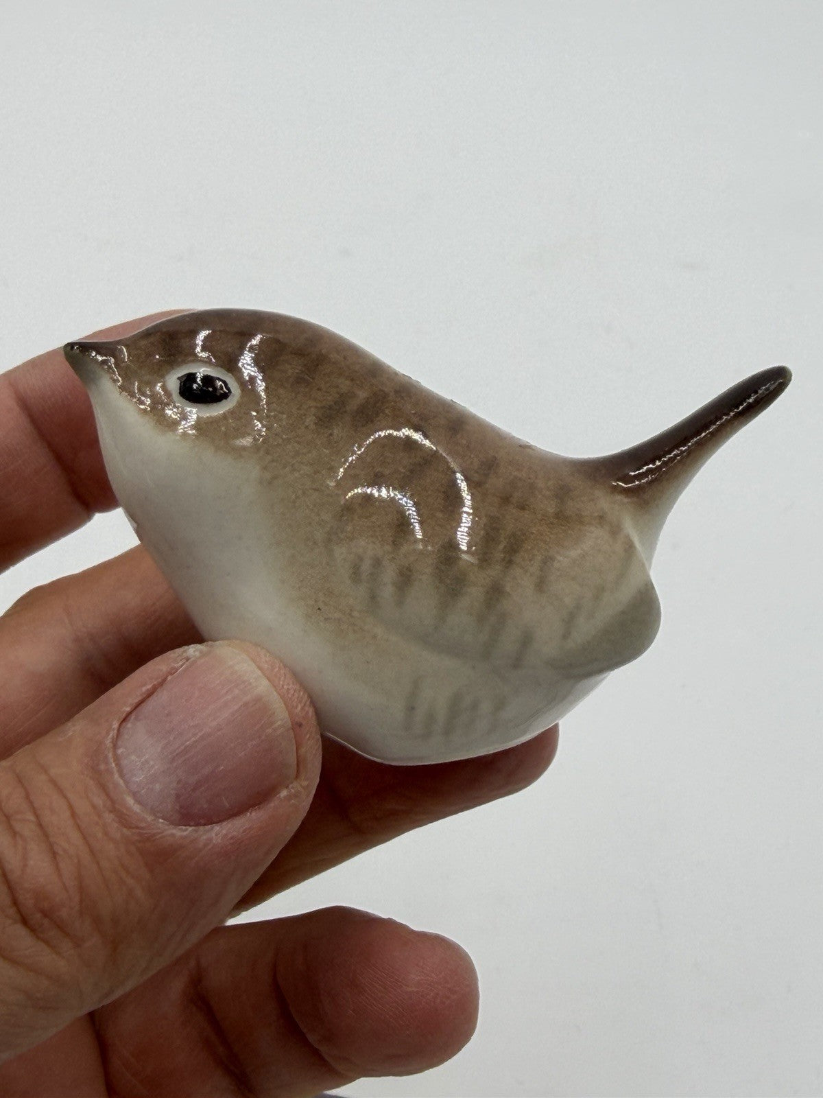 LOMONOSOV Porcelain Wren Birds Vintage Figurines Made USSR Hand Painted L203