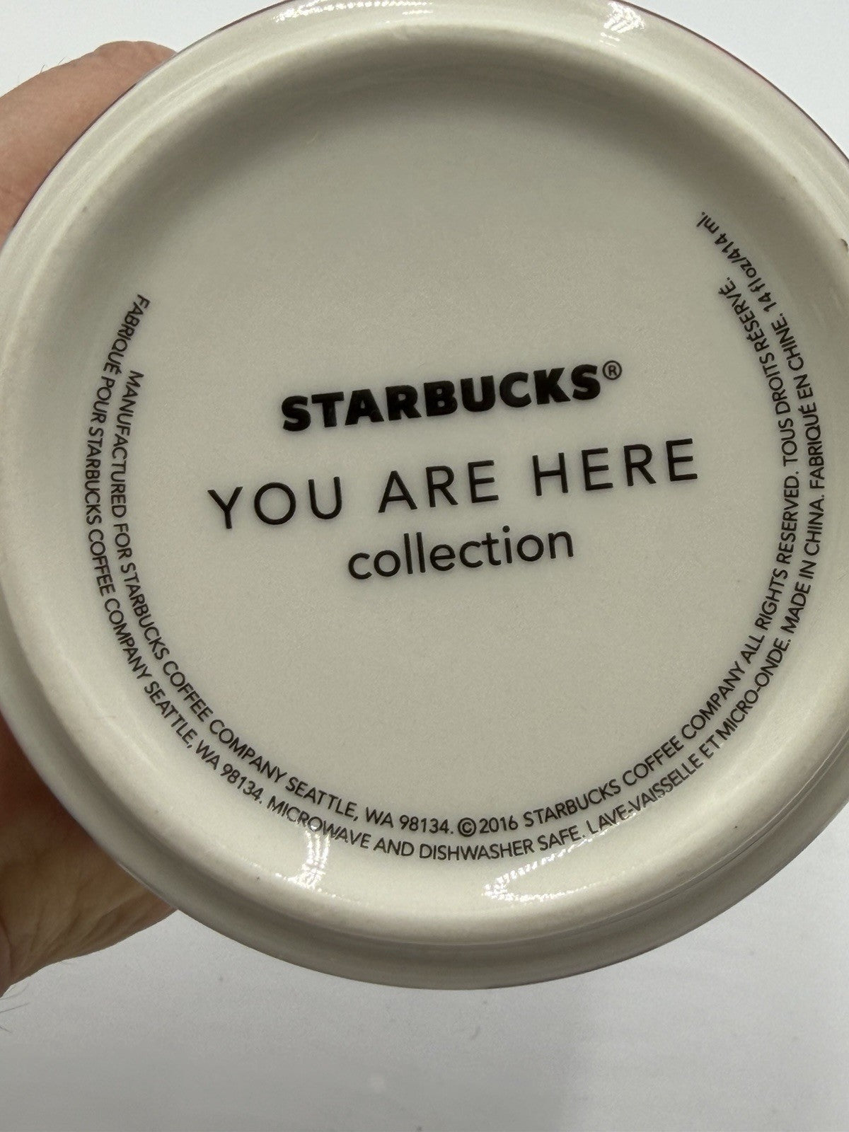 Starbucks Coffee Mug You Are Here Collection 2016 OKLAHOMA 14 oz Ceramic Red