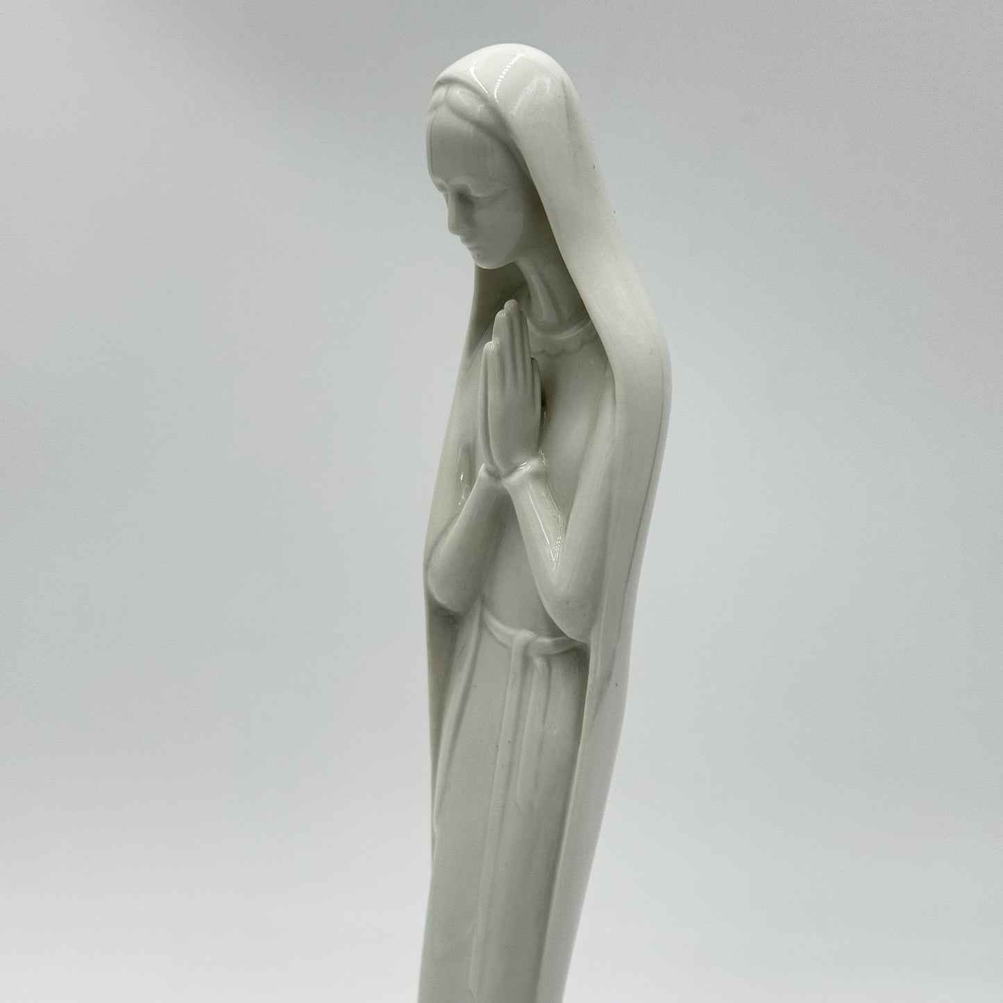 Rosenthal Porcelain PRAYING MADONA FIGURINE #7064 W. STOBER White Vintage 10.5in