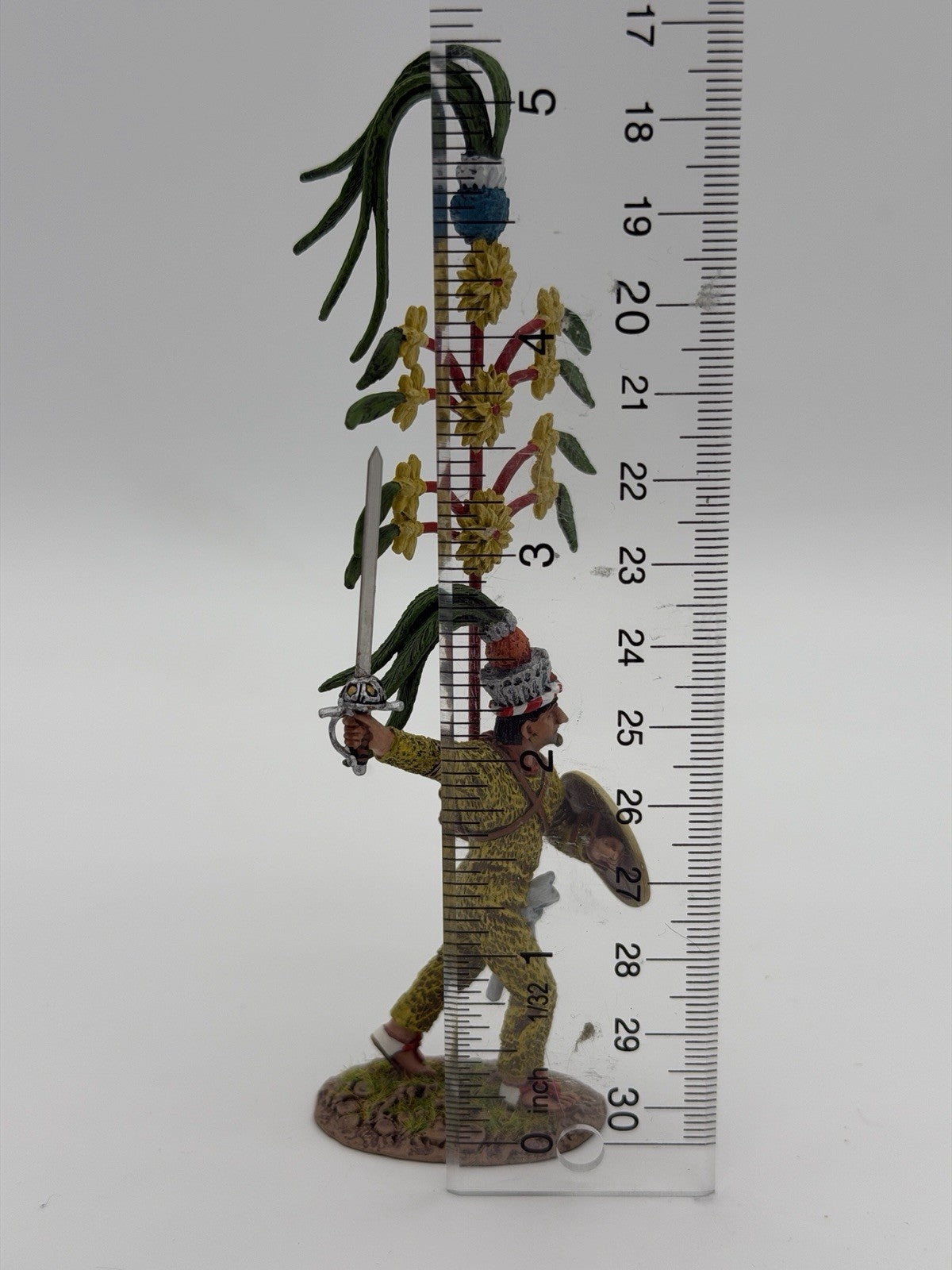 John Jenkins Designs Aztecs & Conquistadors TLAXCALTEC Noble Warrior Toy Soldier