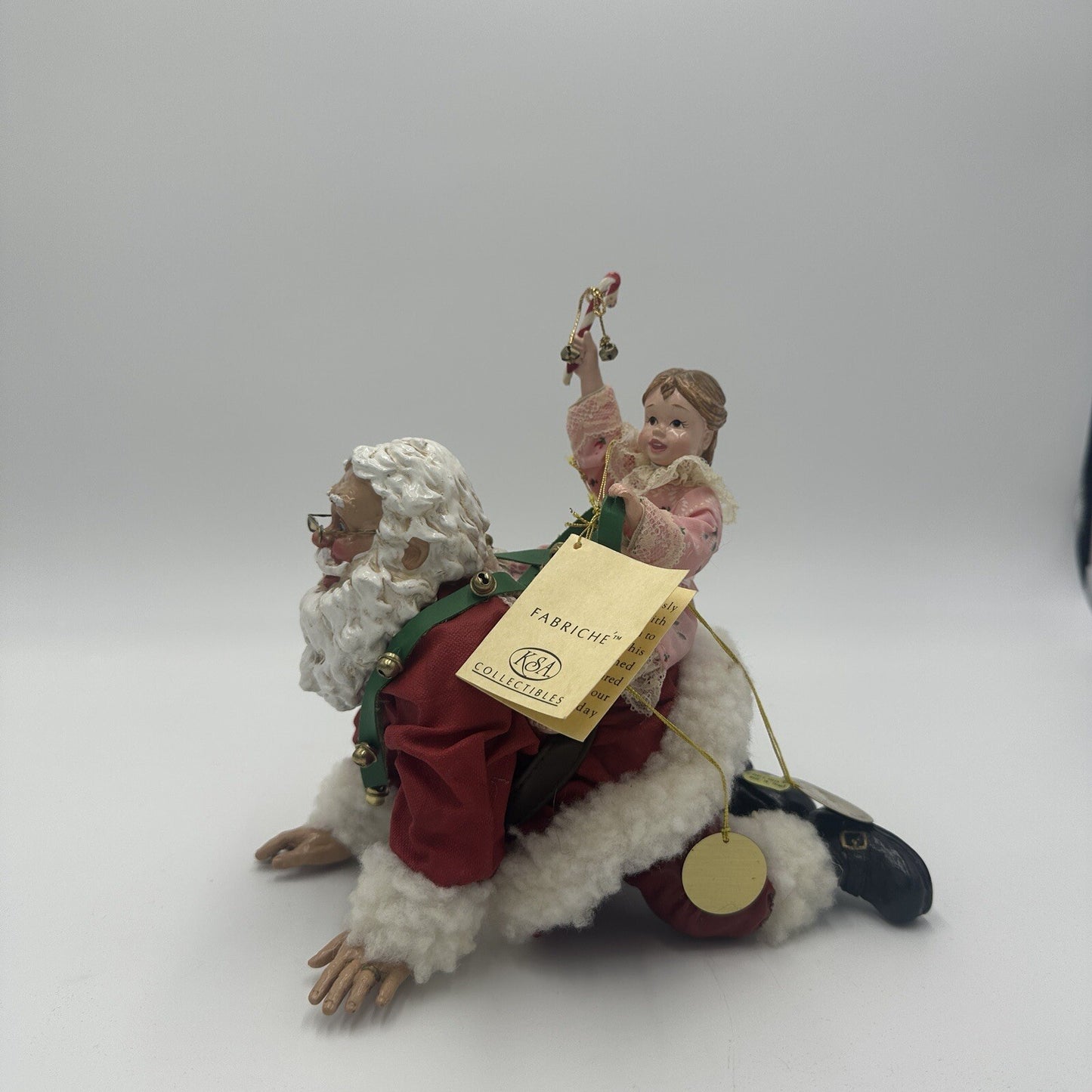 Kurt Adler Grandpa Santa Piggy Back Marjorie Rothberg Figurine Limited Edition