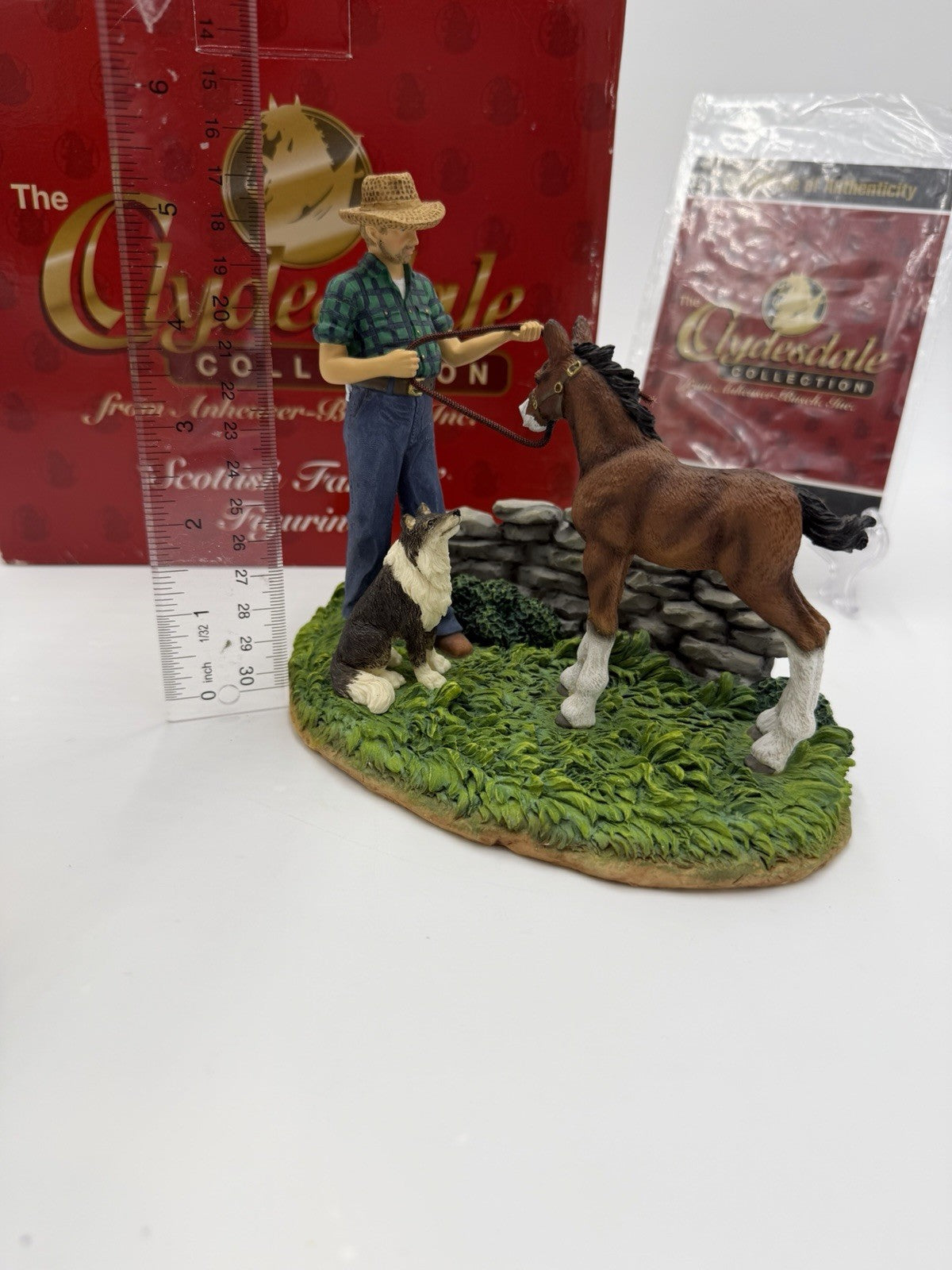Anheuser Busch Scottish Farmer 1999 Clydesdale Collection Foal Horse Figurine