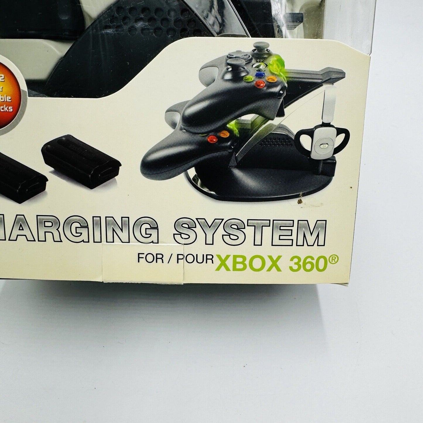 Energizer Power & Play Charging System For XBOX 360 Controllers Unused