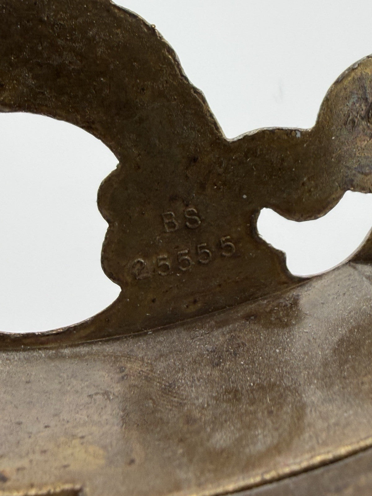 Antique Ornate Bronze 8”Frame Metal Table Top Easel Picture Book Plate Stand