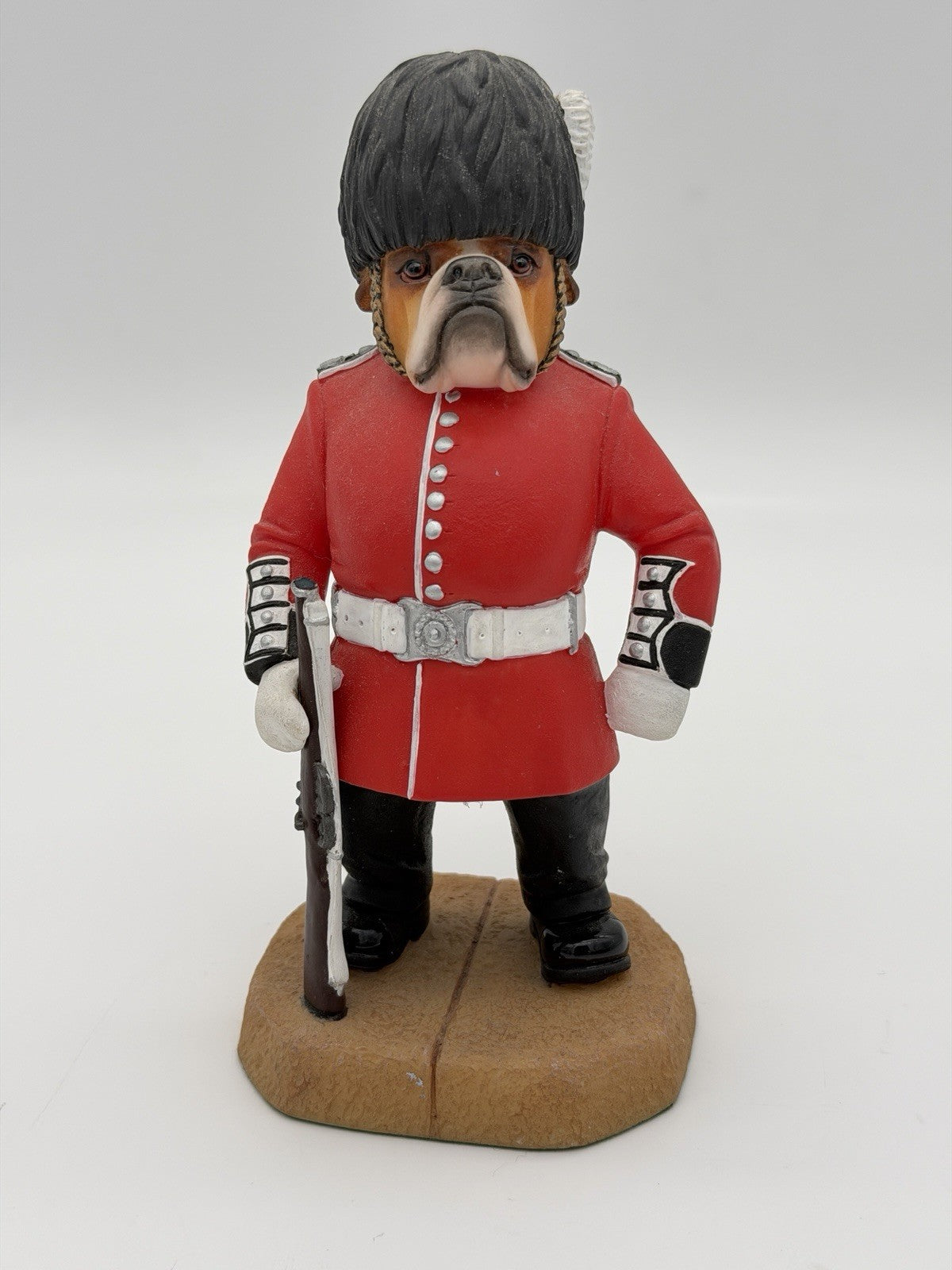 Robert Harrop Doggie People Bulldog Guardsman DP179 Rare British Figurine