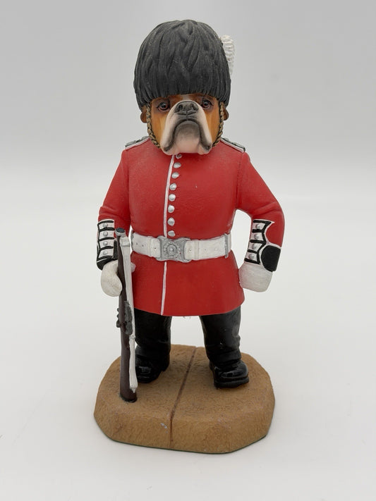 Robert Harrop Doggie People Bulldog Guardsman DP179 Rare British Figurine