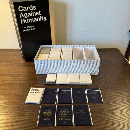 Cards Against Humanity The Bigger Blacker Box 13 Expansions Plus Saves America