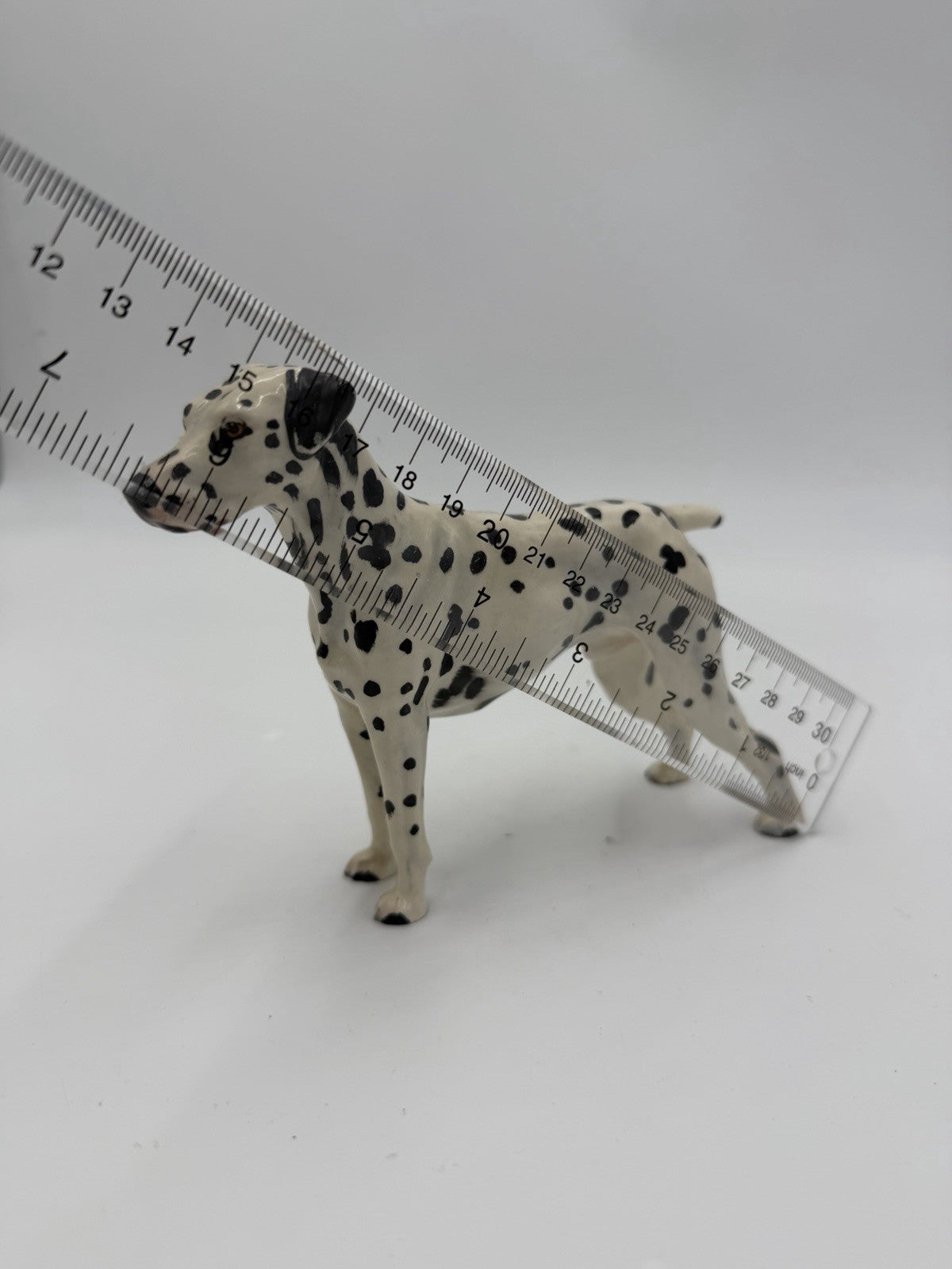 Vtg Royal Doulton Dalmatian Spotted Dog Porcelain Figurine England 4”Hx6”H Flaw