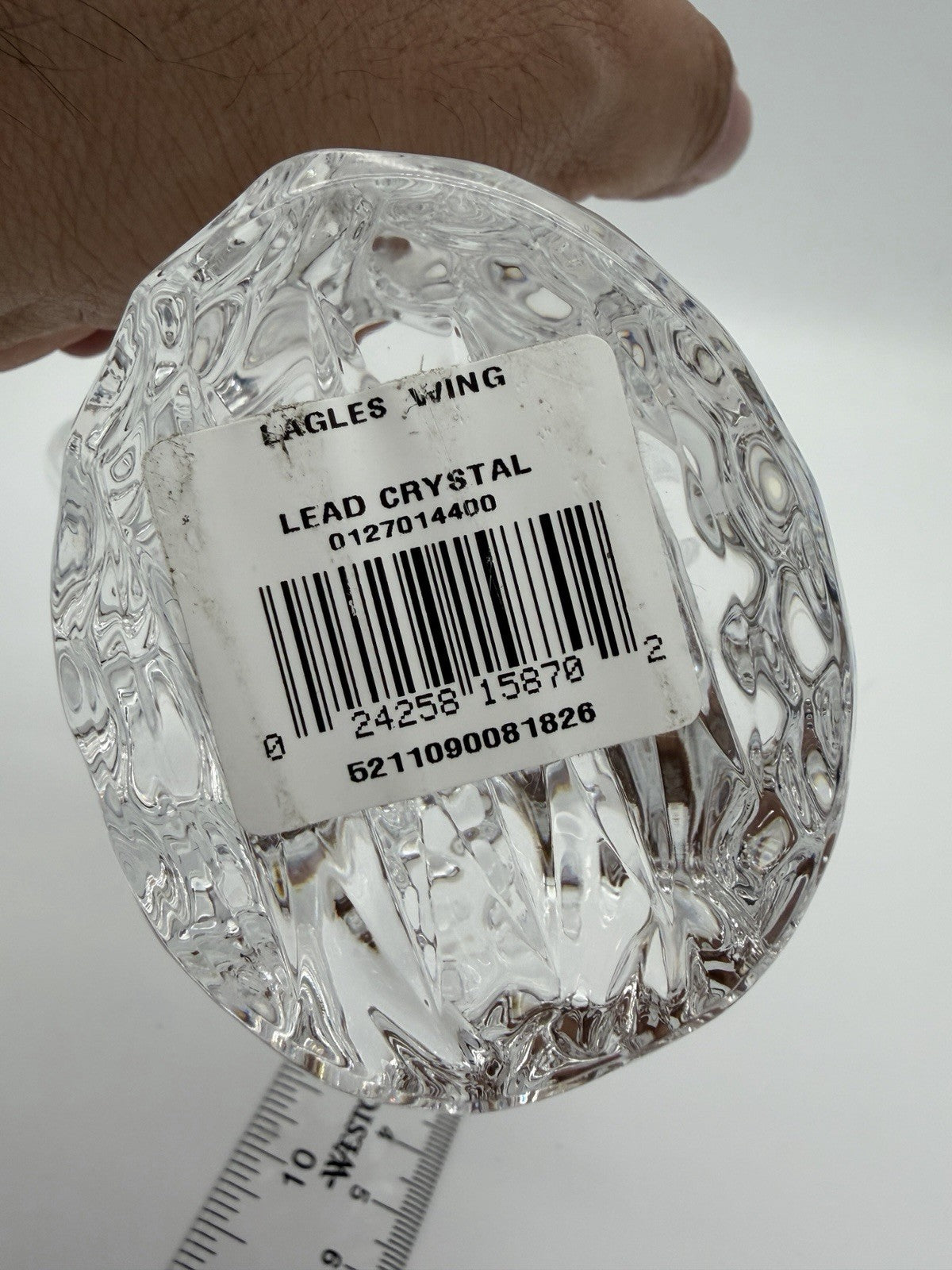 Waterford Crystal Eagles Wing Lead Clear 7” Bald American Eagle Bird Figurine