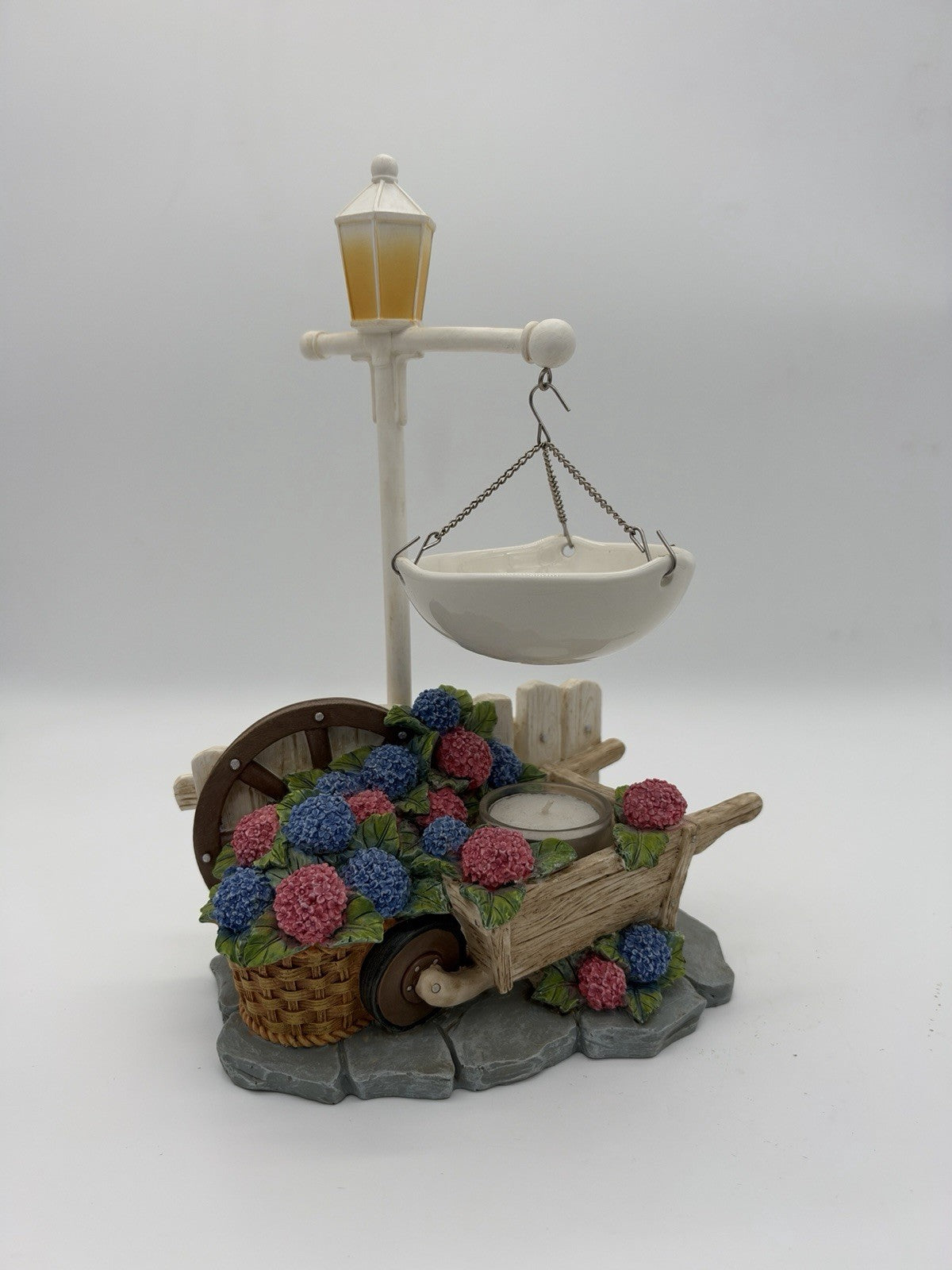 Yankee Candle Tea Light Hanging Wax Tart Warmer Hydrangea Flower Wagon Spring