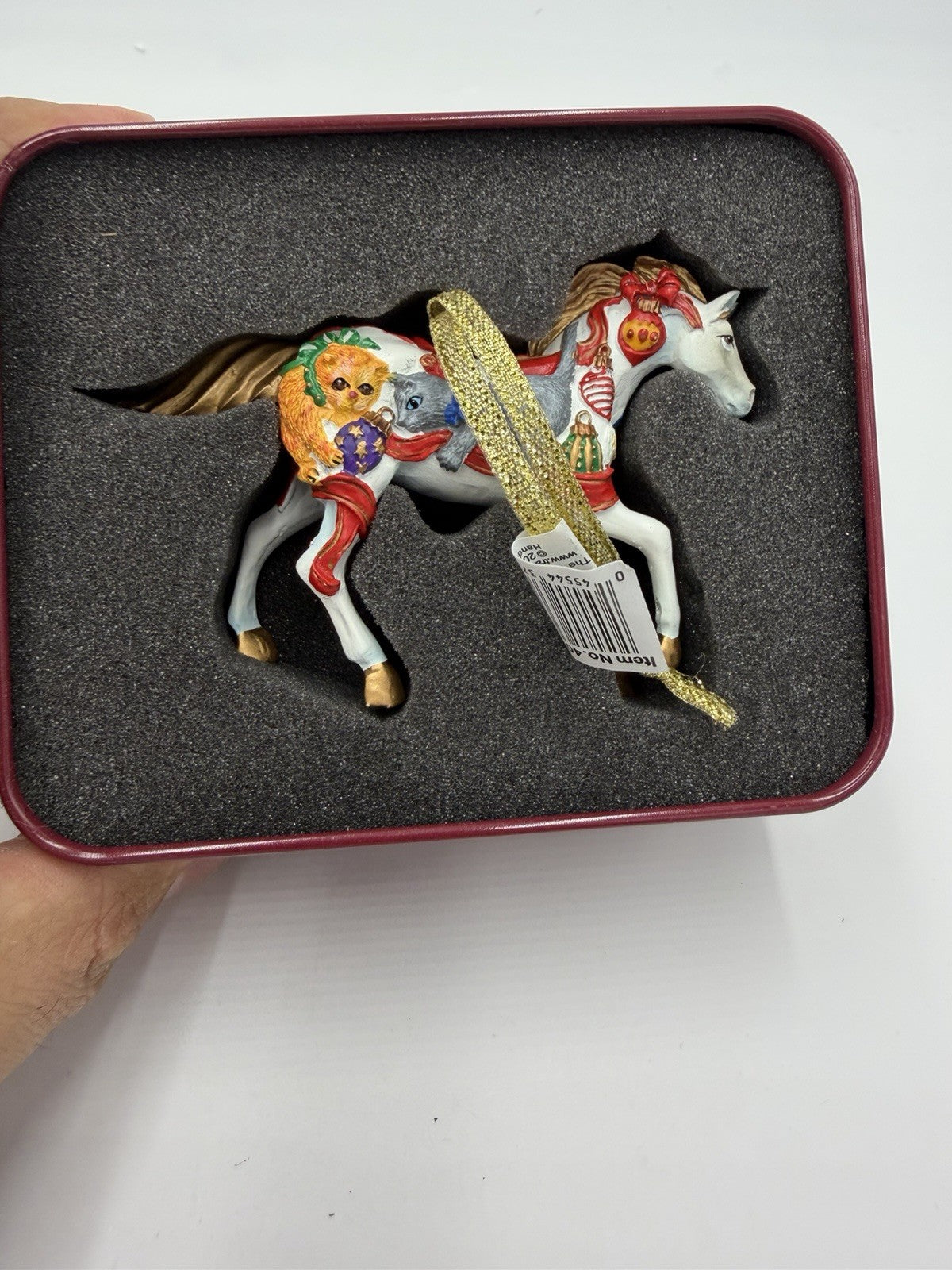 The Trail Of The Painted Ponies Ornament Christmas Kittens Horse 2009 Rare W/box