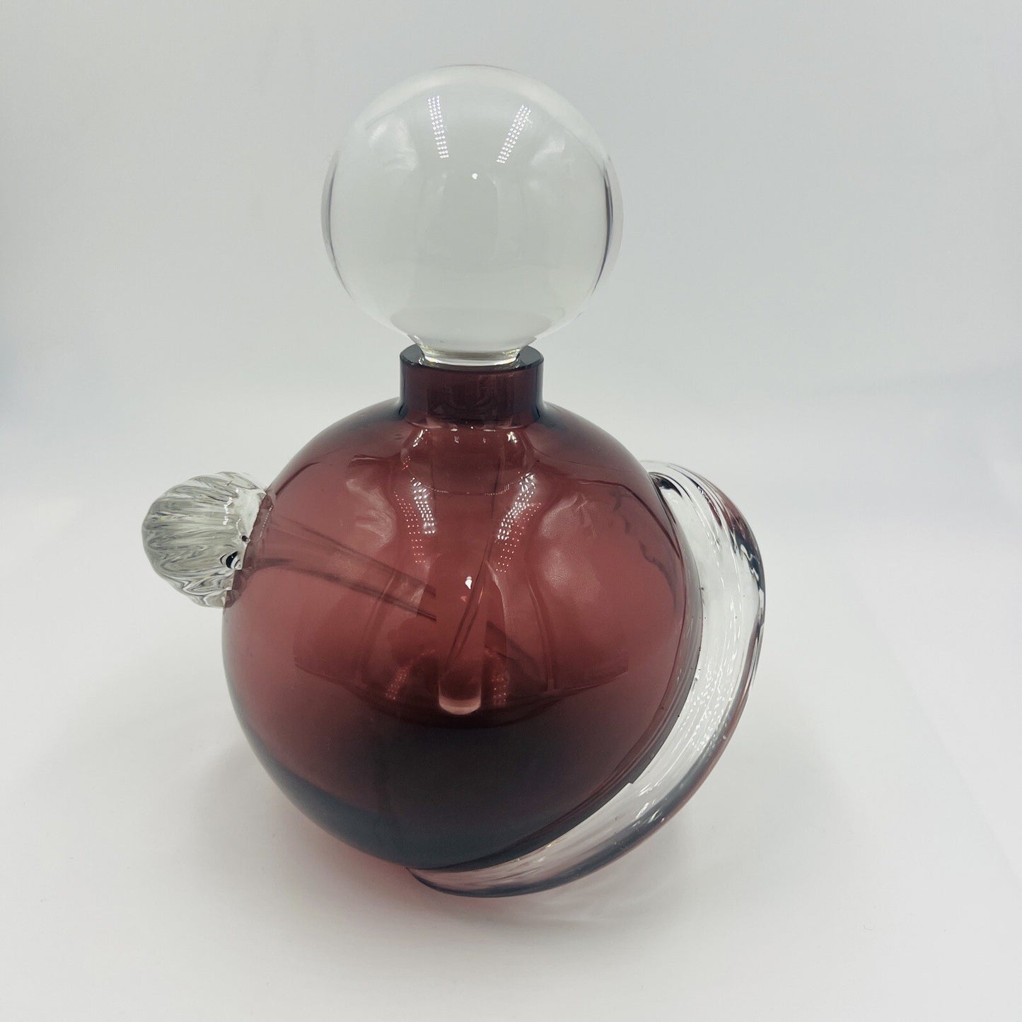 Perfume Glass Act Studio Vanity Bottle Lid Stopper Purple Twisted Home Decor