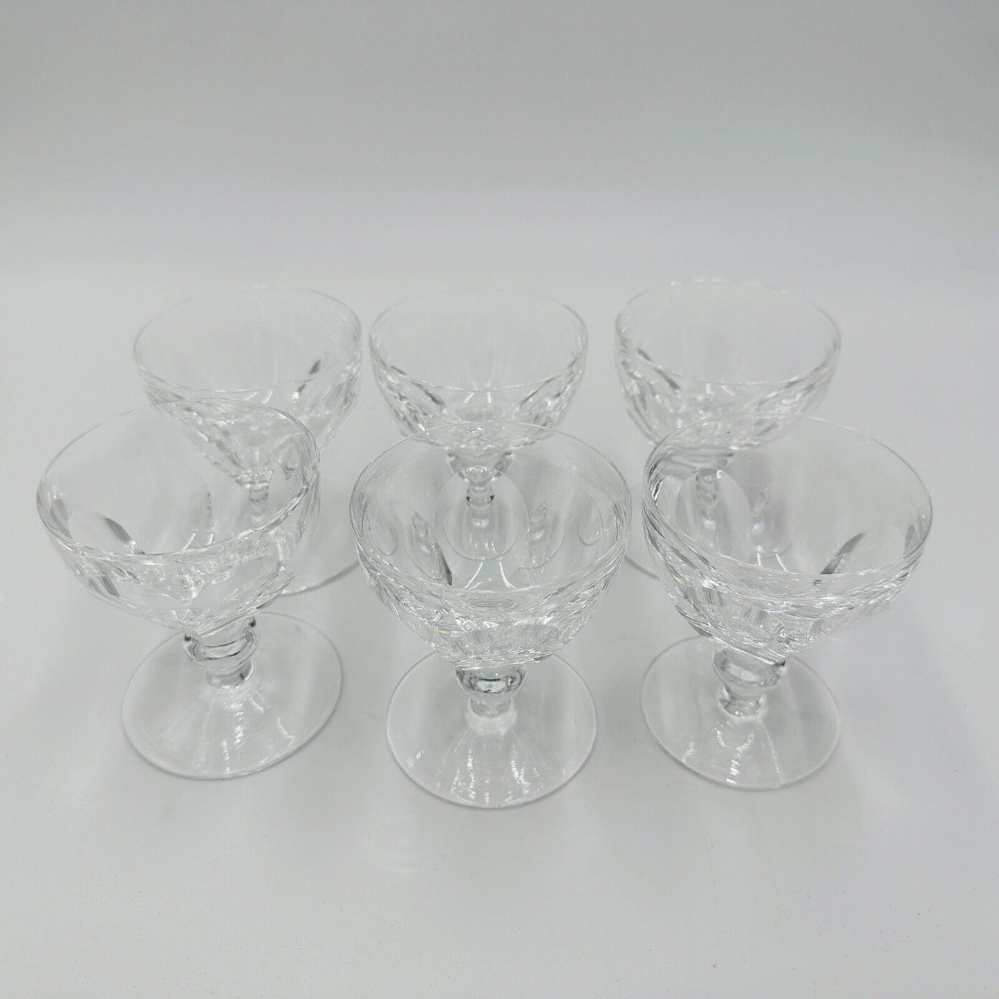 Waterford Crystal Glasses Liquor Cocktail Kathleen Cut Ireland 3.5in 6 Piece Set