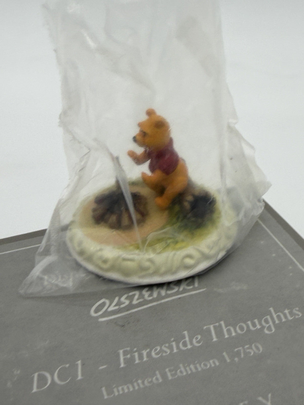 Disney Olszewski Winnie Pooh Fireside Thoughts Signed Sealed W/COA Figurine