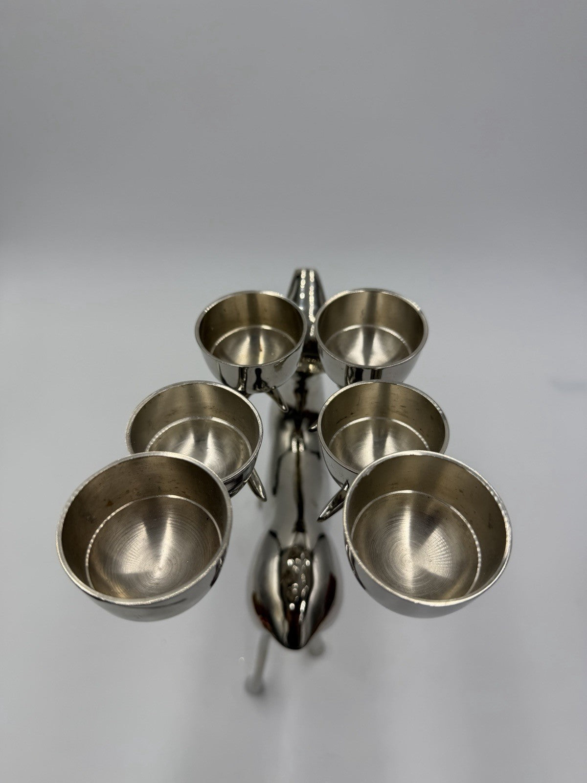 Pottery Barn Silver Plated Deer Candle Holder Candelabra Reindeer Christmas