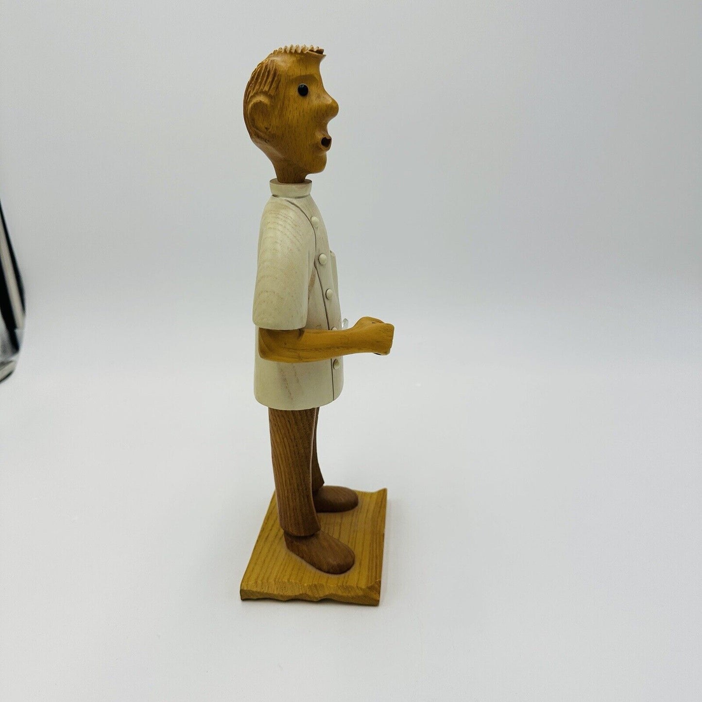 Euromanos Italia Dentist Figurine Italian Hand-Carved Wooden Medical Home Decor