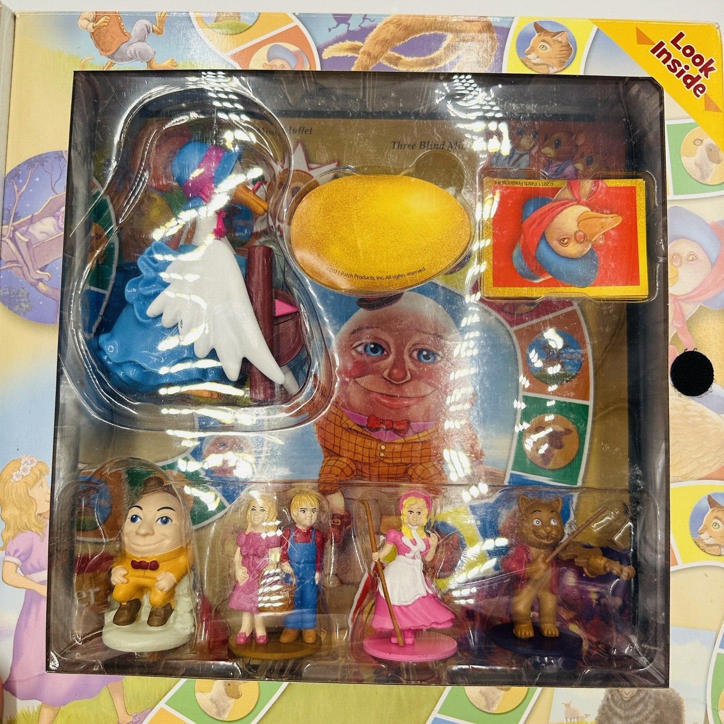 Tales To Play Board Game The Mother Goose 2011  Nursery Rhyme Figurines Stories