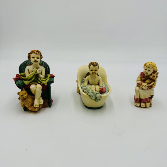 Harmony kingdom Angelique joyeaux noel pastille set Trinket Box Figurine Vintage