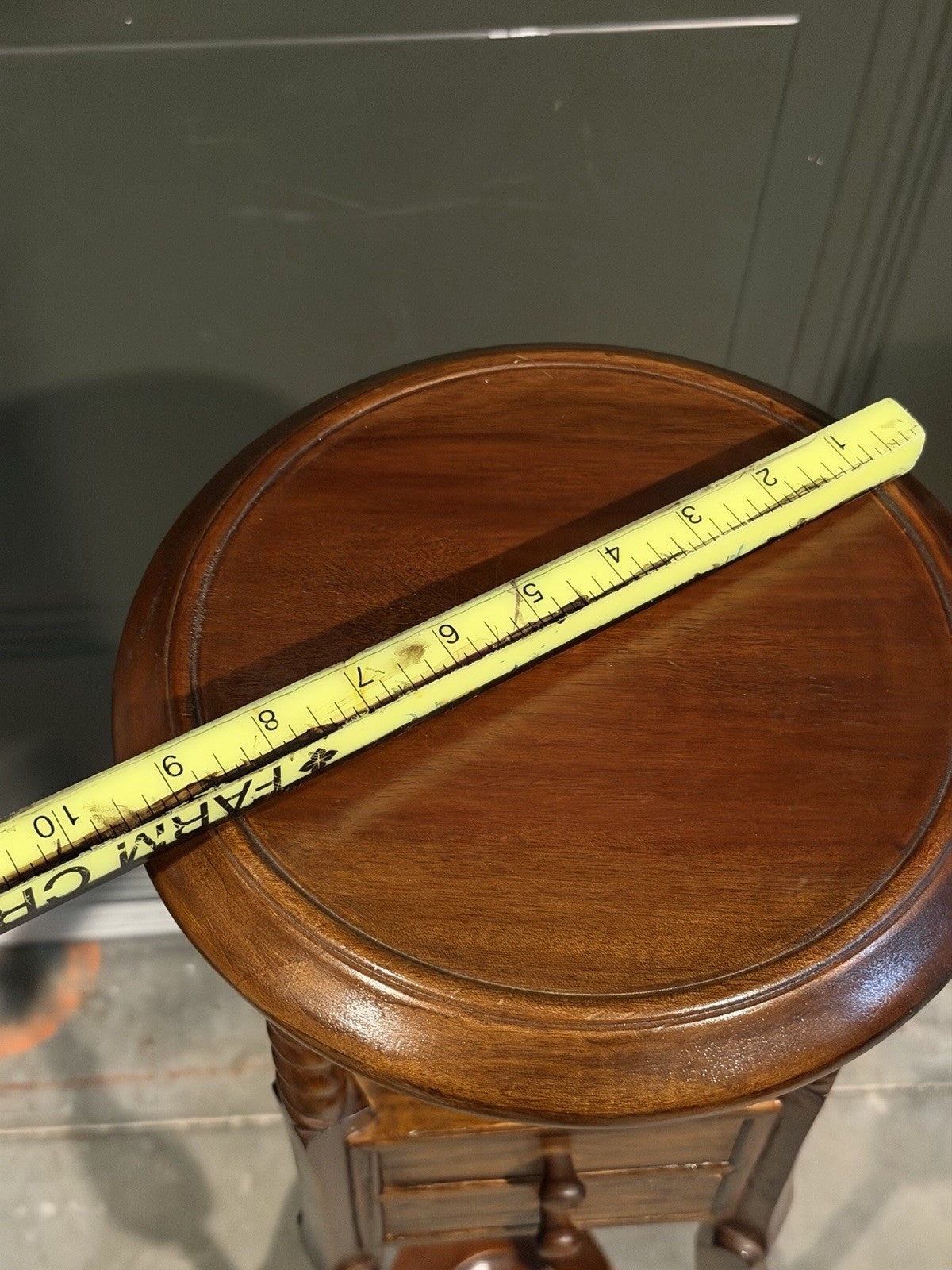 Victorian Mahogany Two Drawer Barley Twist Pedestal Plant Stand Wood Table 34”H