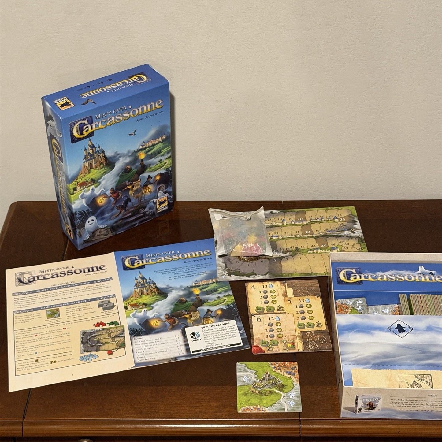 Mists Over Carcassonne Cooperative Board Game with Expansion by Hans im Glück